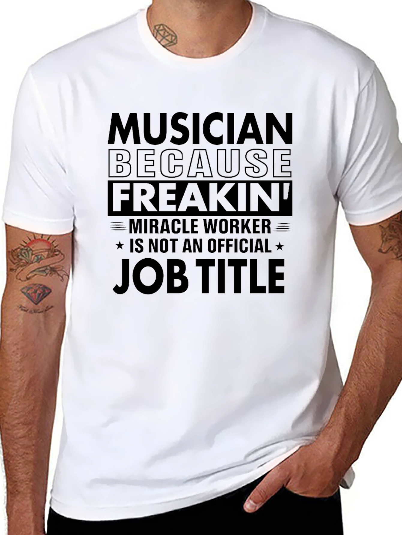 Musician Freak Official Job Title T-Shirt