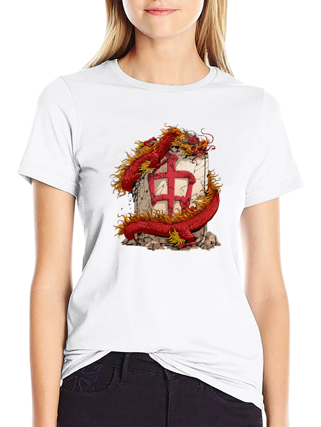 Dragon Graphic Tee - Black