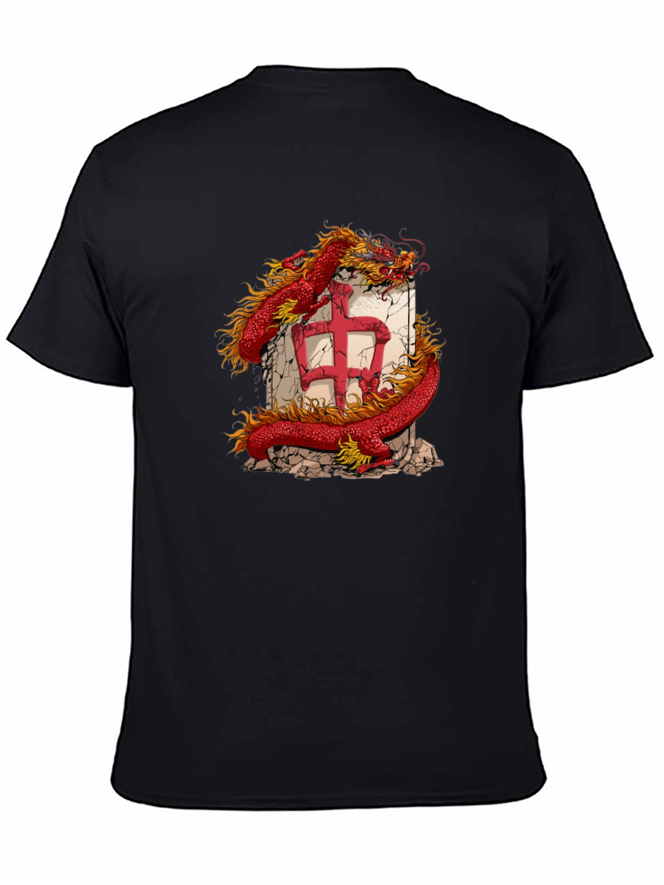 Dragon Graphic Tee - Black