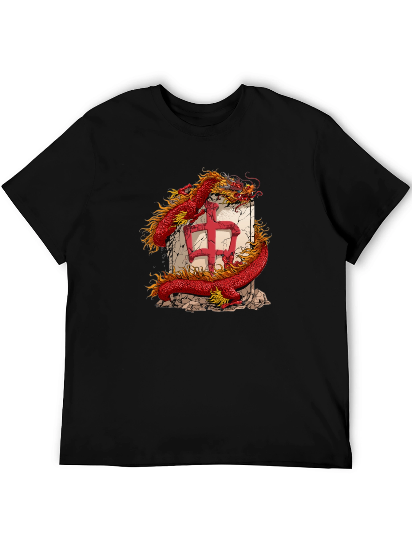 Dragon Graphic Tee - Black