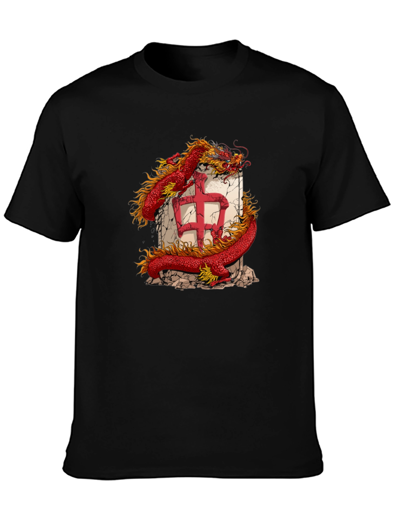 Dragon Graphic Tee - Black