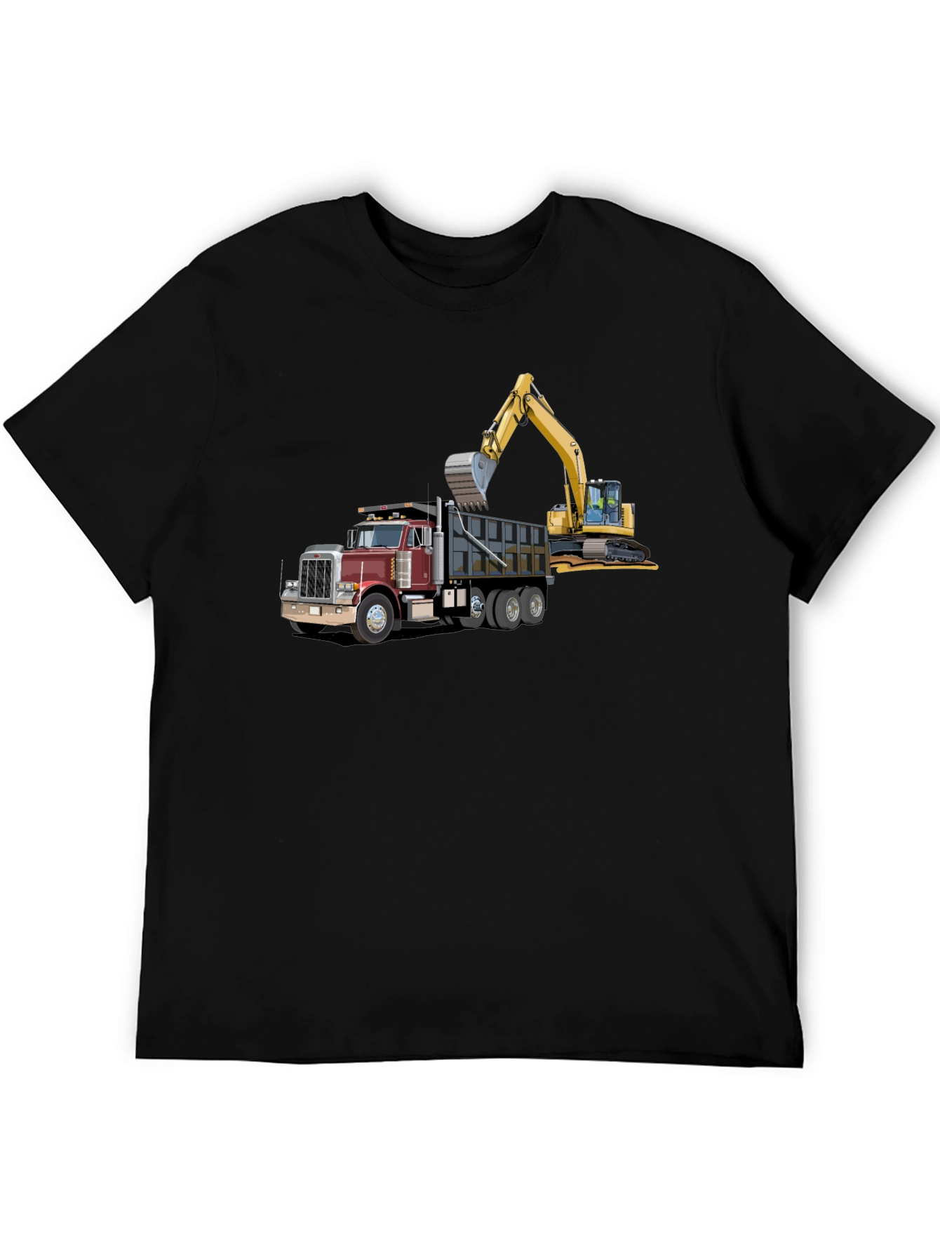 Truck & Excavator Graphic T-Shirt