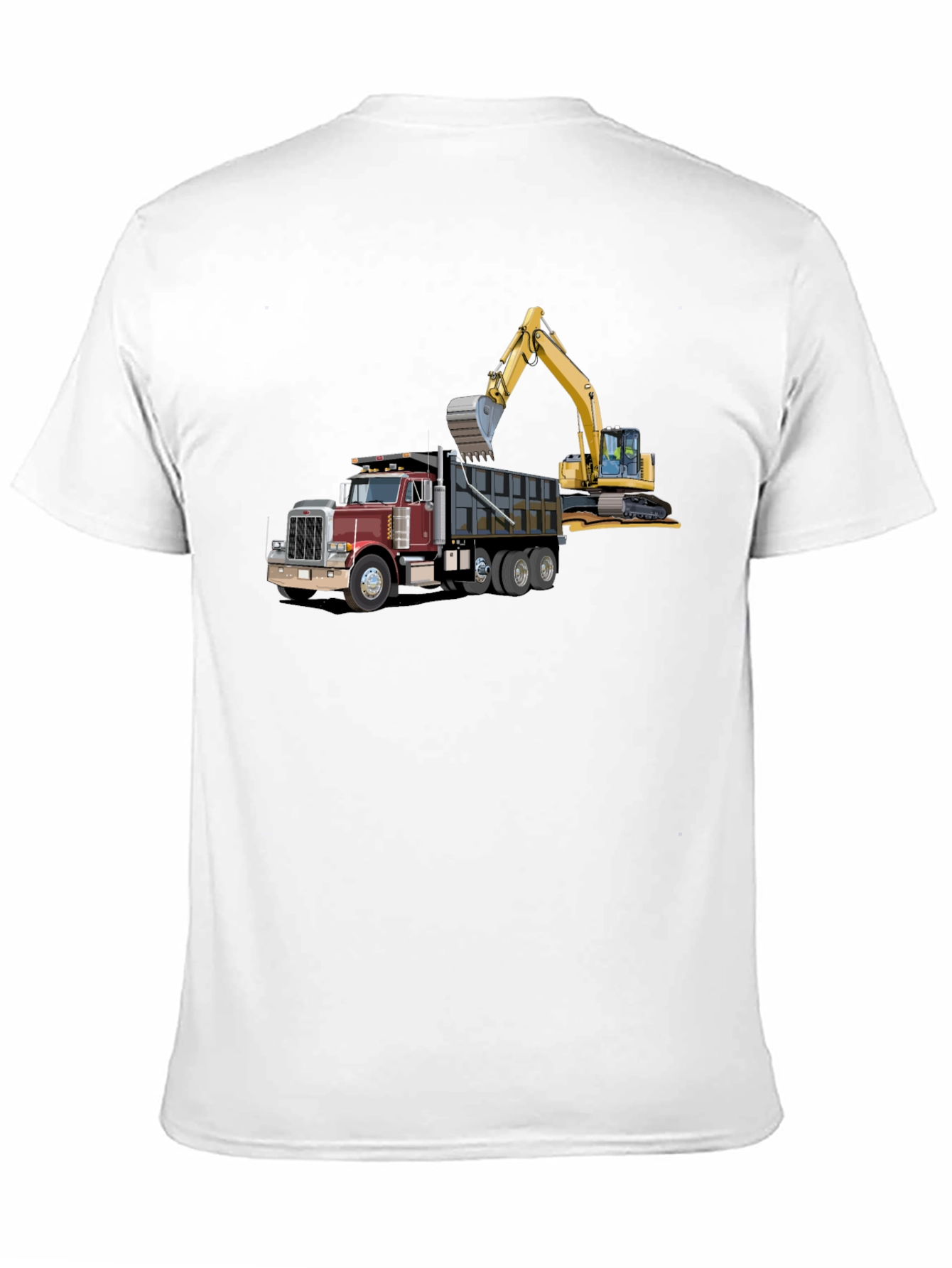 Truck & Excavator Graphic T-Shirt