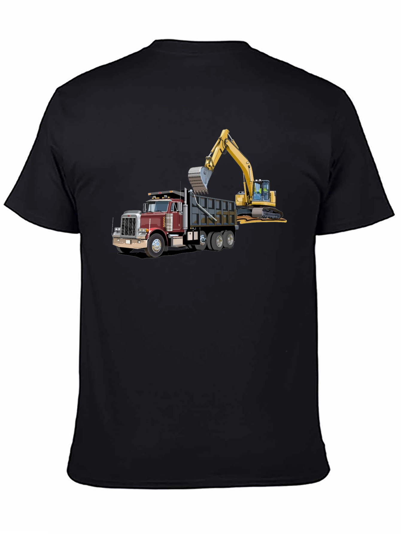 Truck & Excavator Graphic T-Shirt