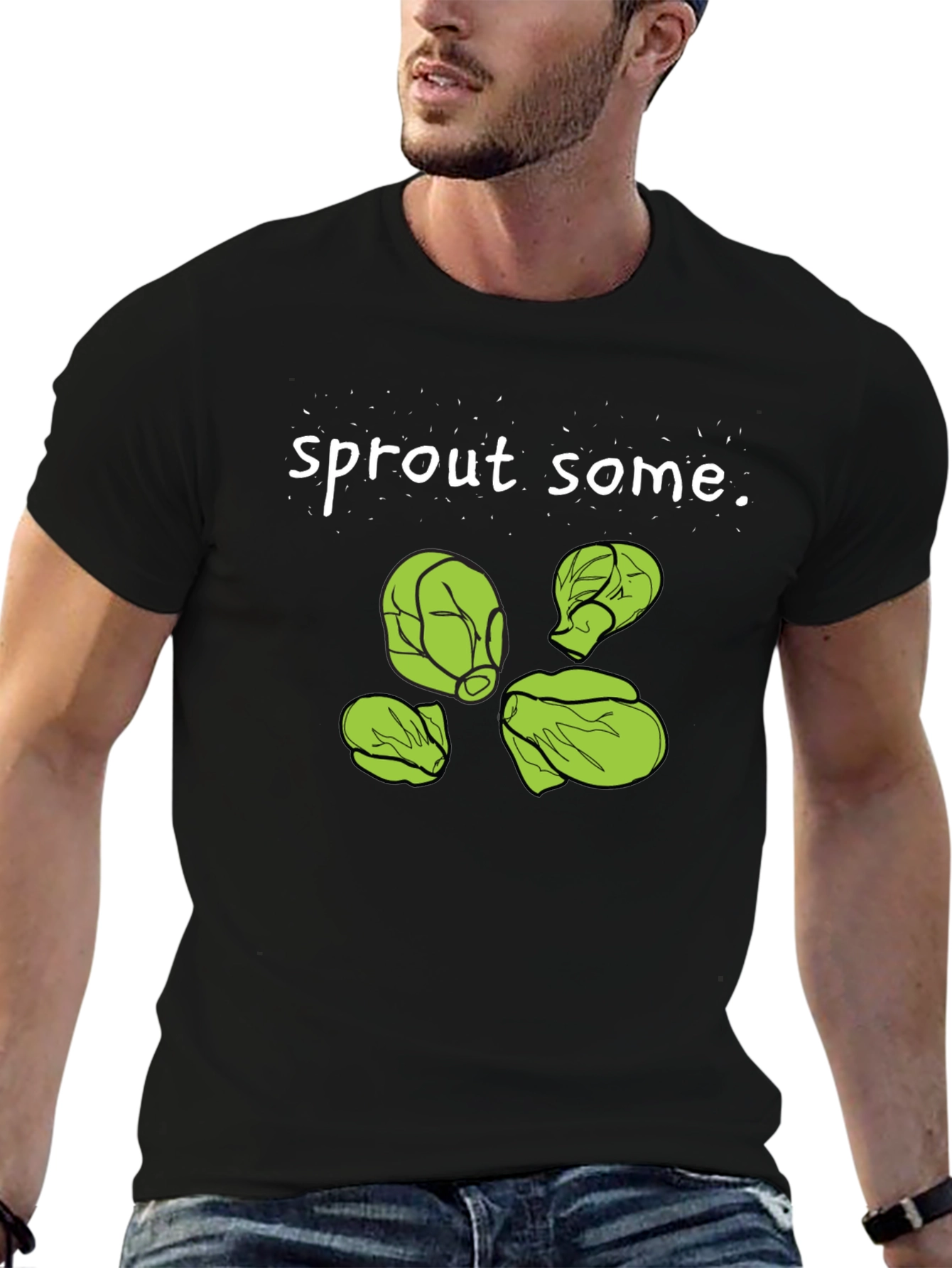 Sprout Some Fun Black T-Shirt