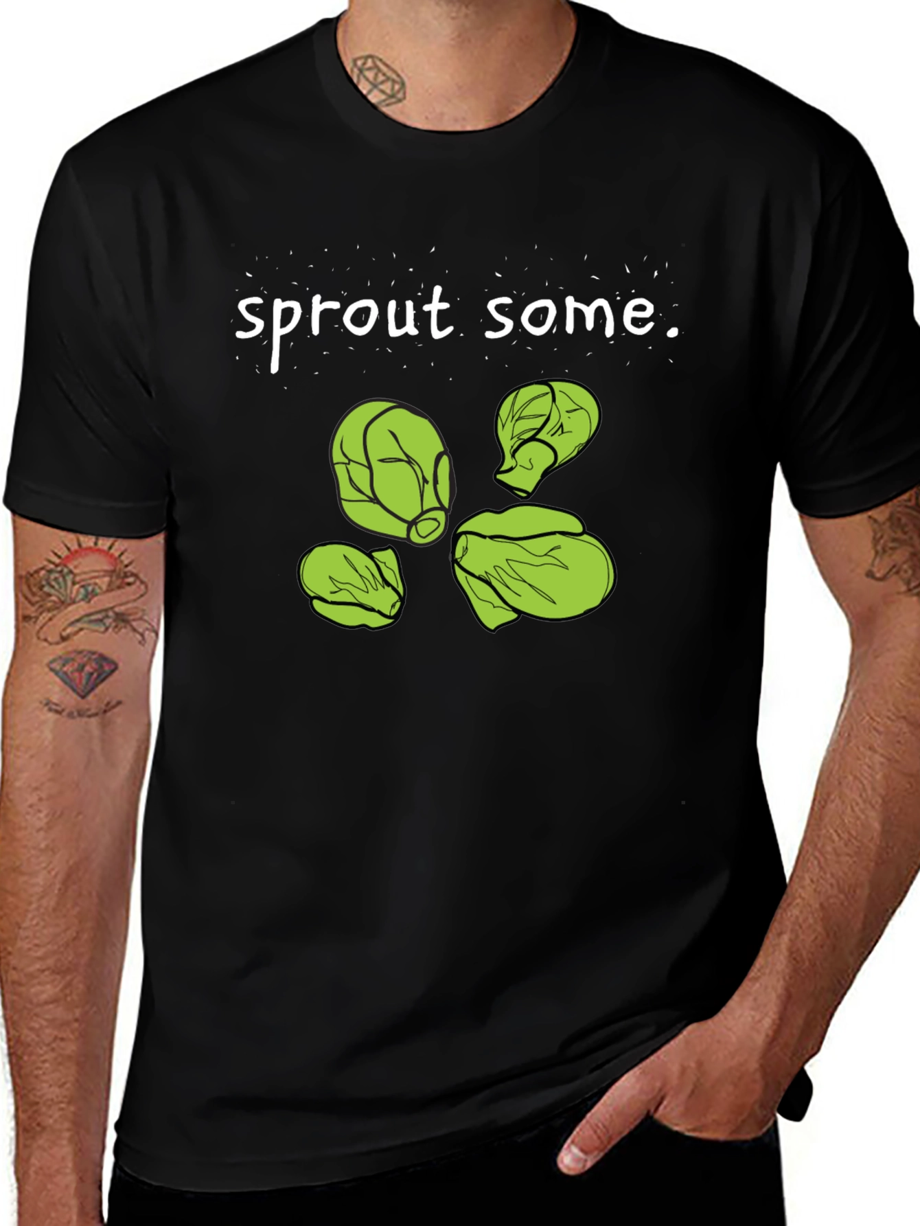 Sprout Some Fun Black T-Shirt
