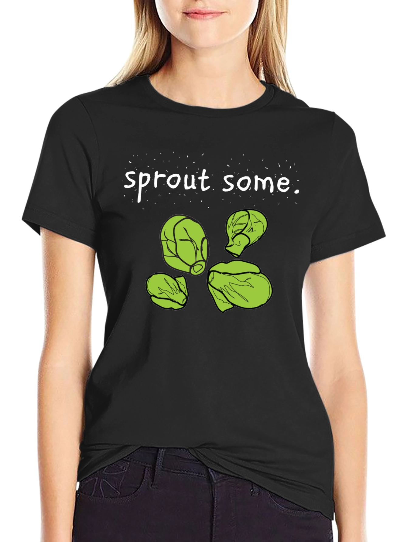 Sprout Some Fun Black T-Shirt