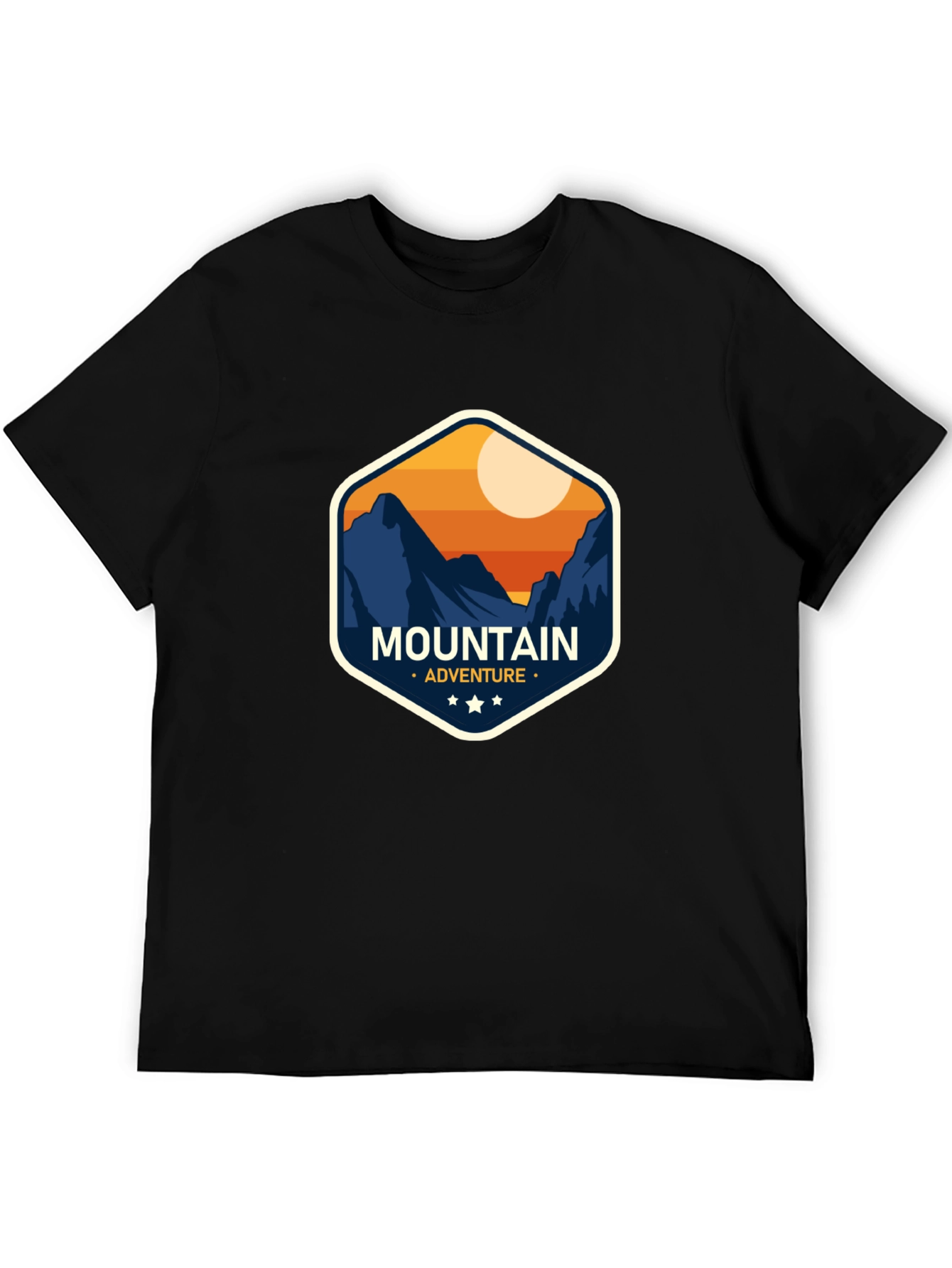 Mountain Adventure Graphic Tee - Black