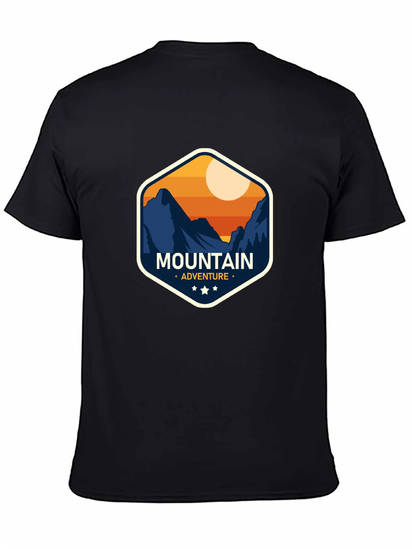Mountain Adventure Graphic Tee - Black