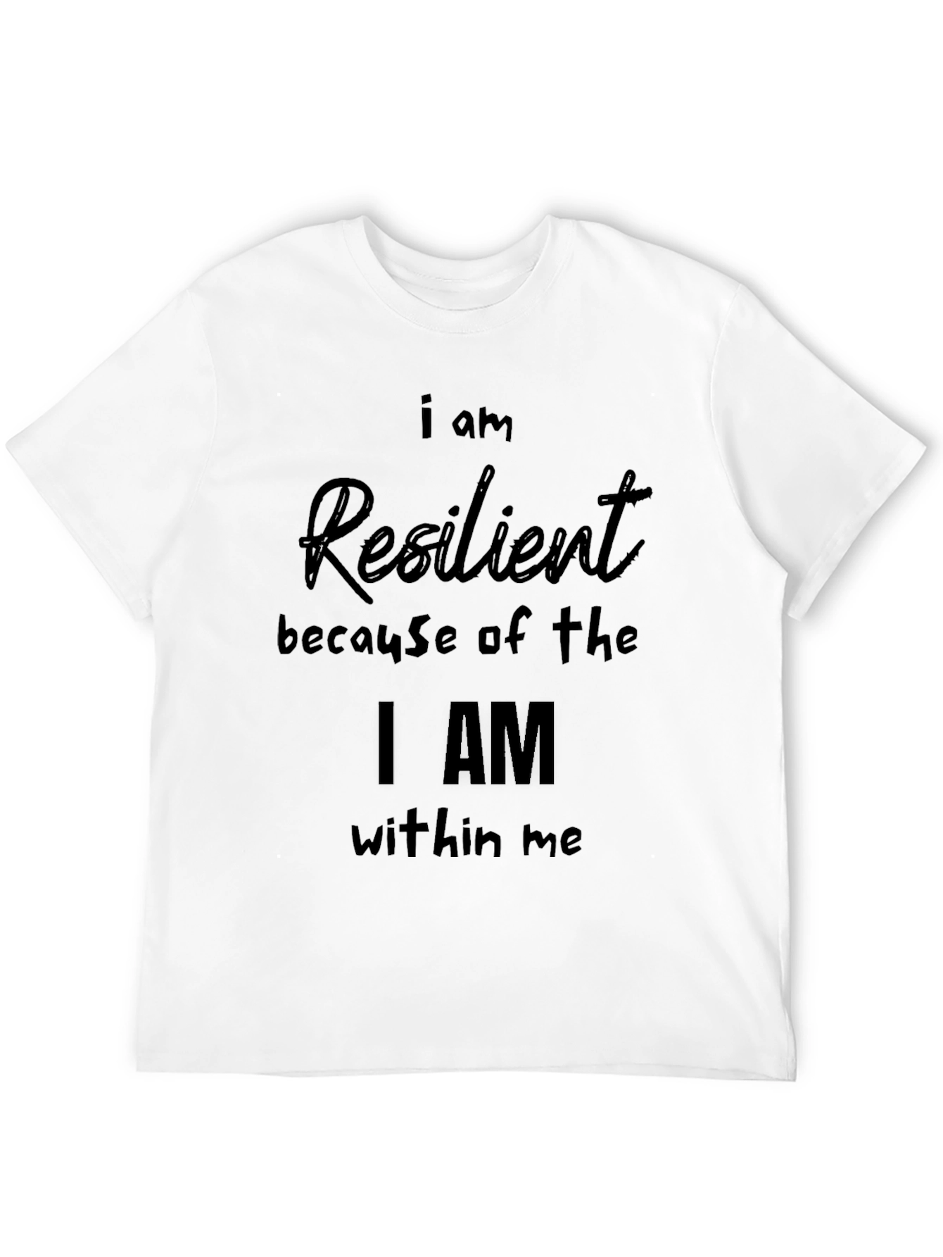 Resilient Statement Black T-Shirt