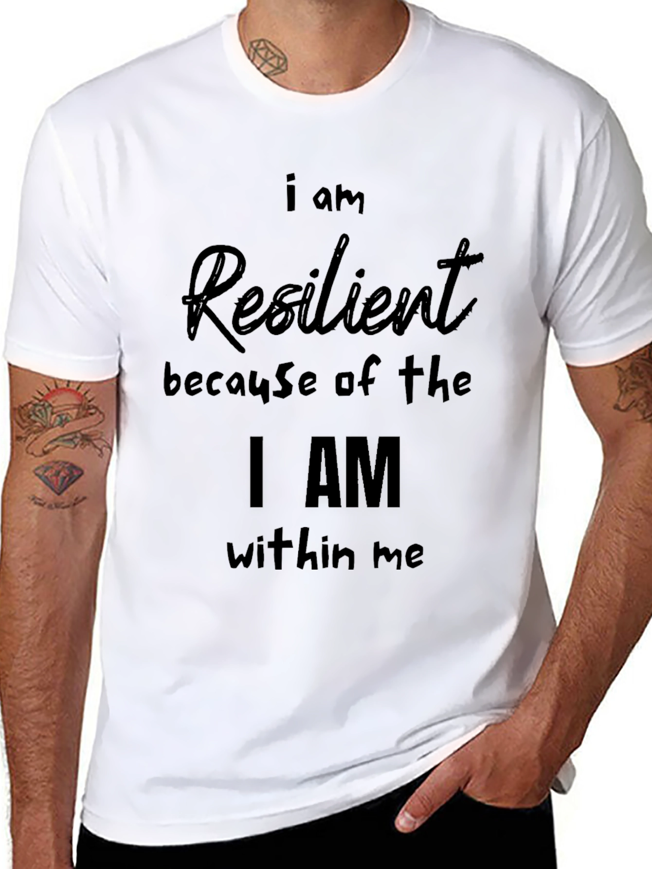 Resilient Statement Black T-Shirt