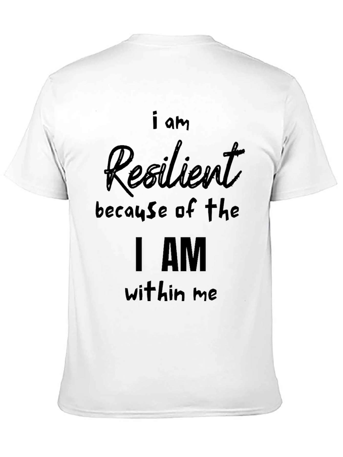 Resilient Statement Black T-Shirt