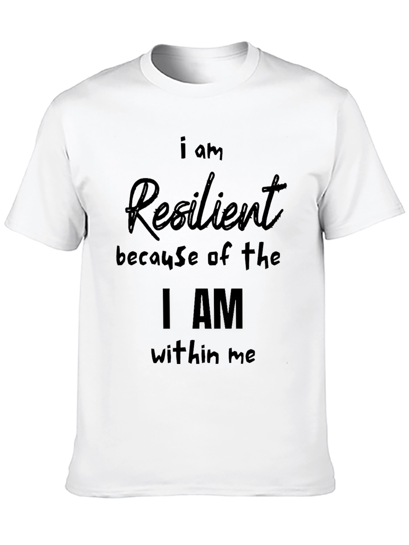 Resilient Statement Black T-Shirt
