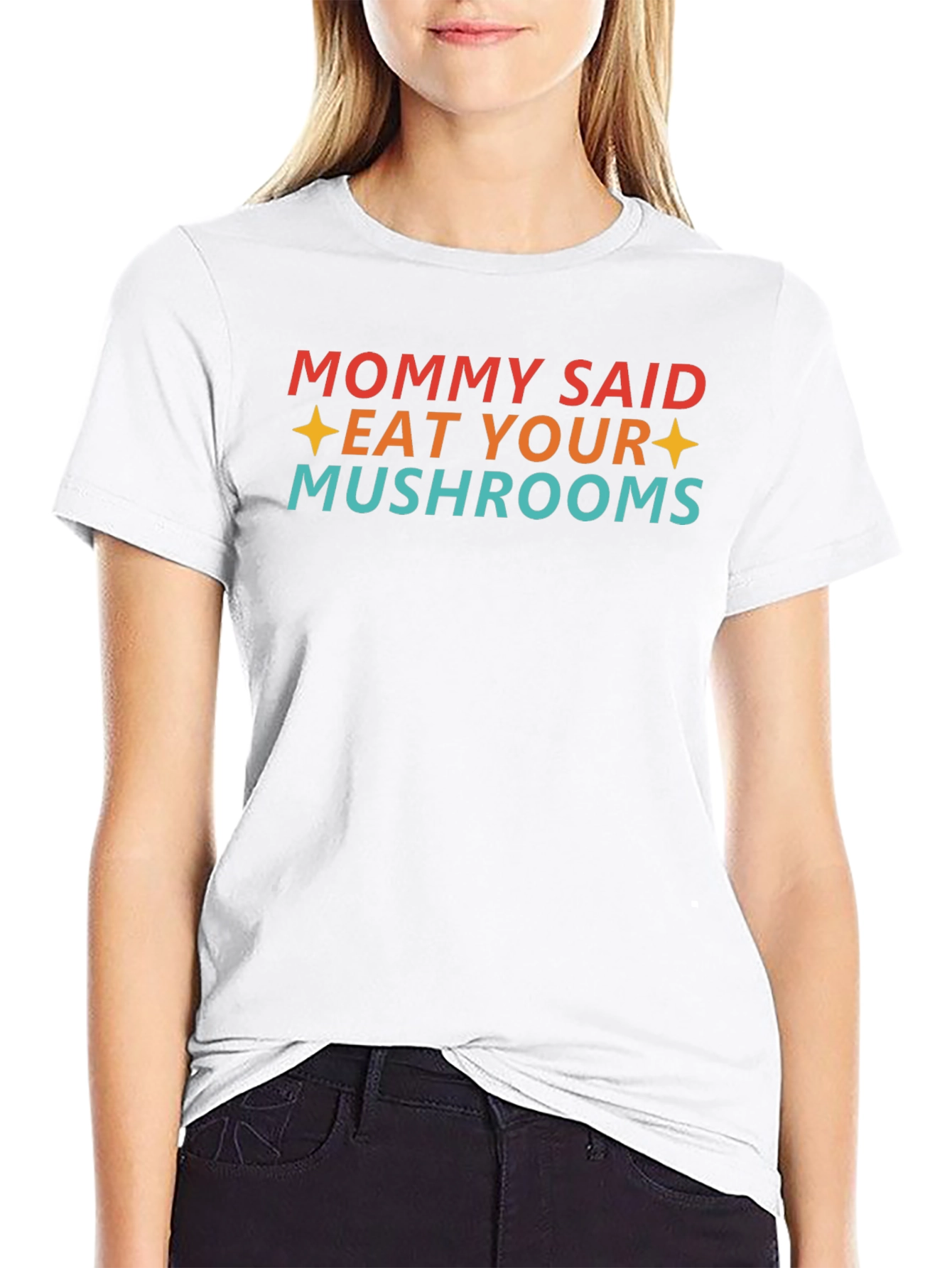 Eat Your Mushrooms Graphic T-Shirt