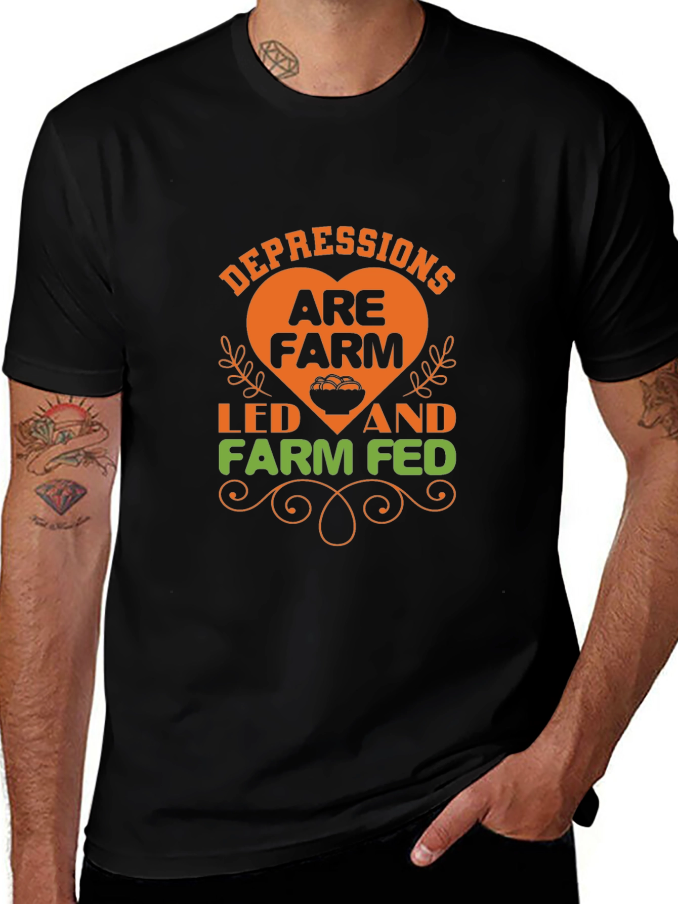 Farm Fed T-Shirt -  Depressions Are Farm Led
