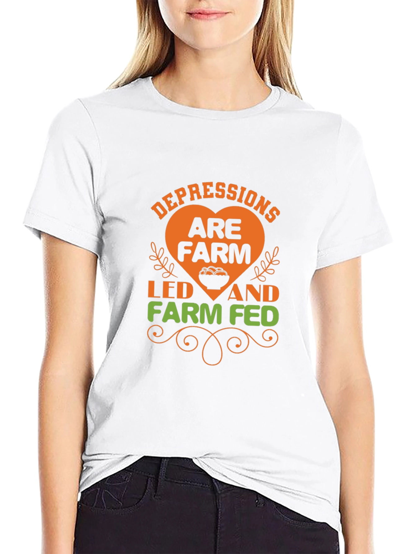 Farm Fed T-Shirt -  Depressions Are Farm Led