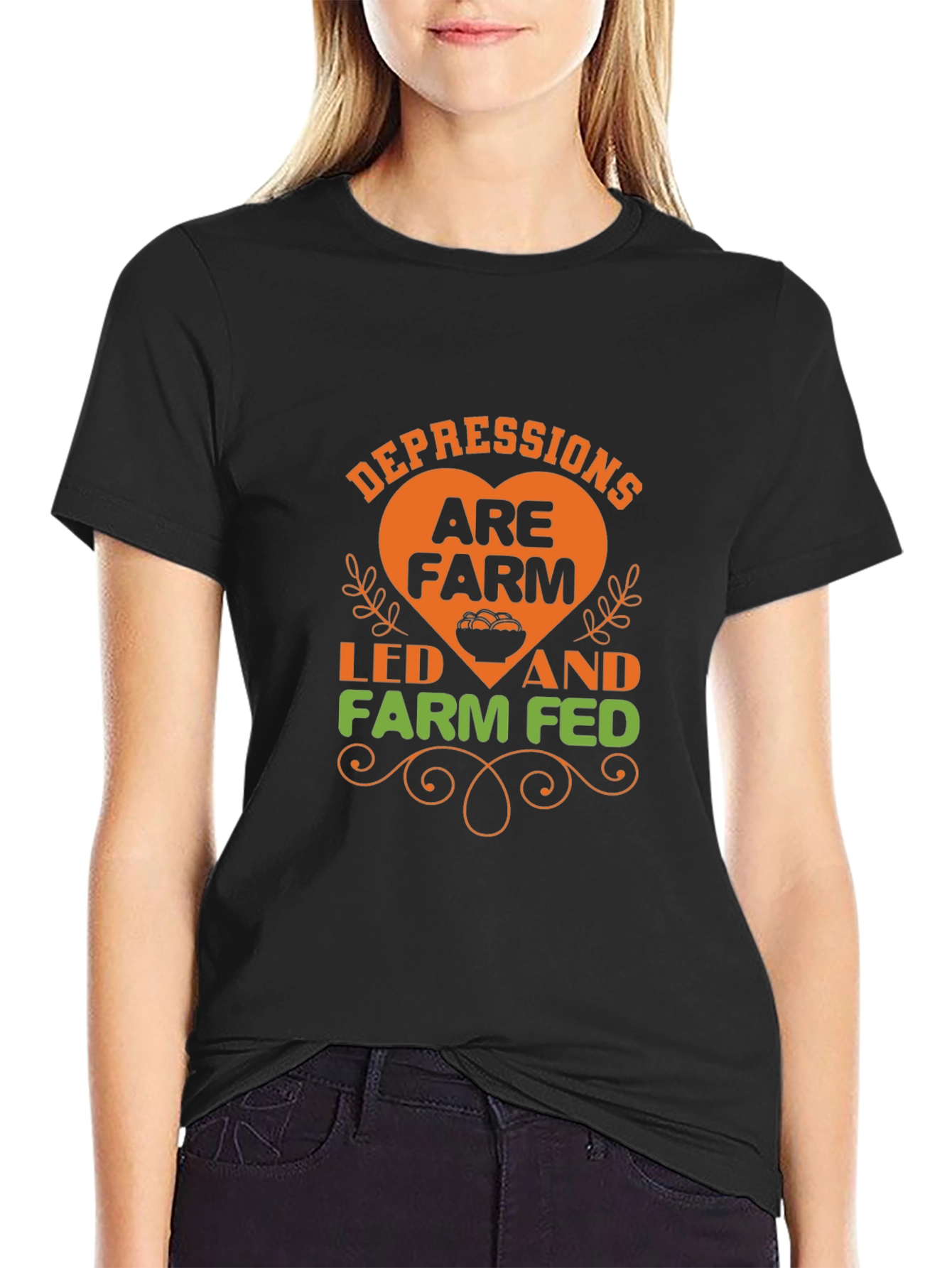 Farm Fed T-Shirt -  Depressions Are Farm Led