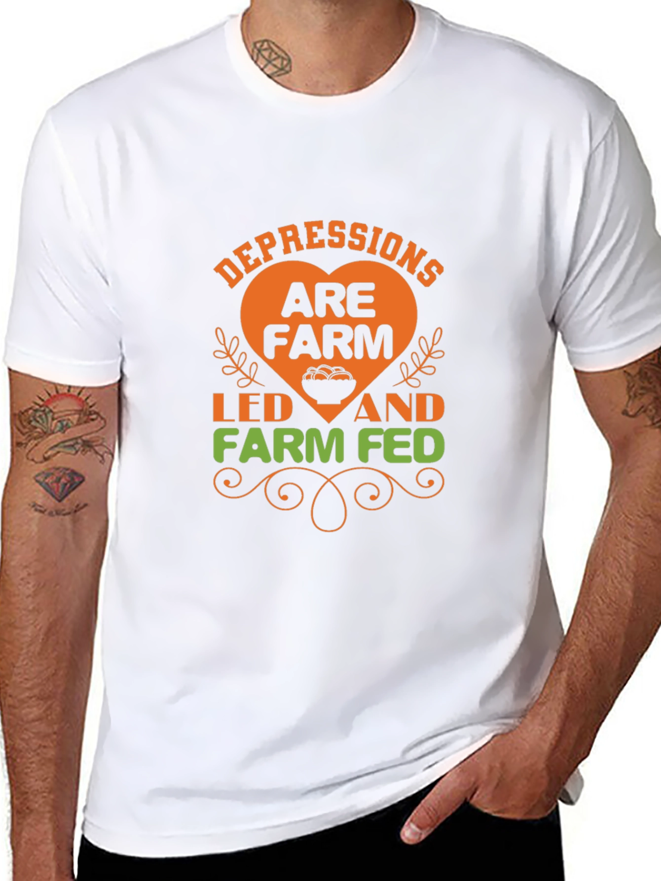 Farm Fed T-Shirt -  Depressions Are Farm Led