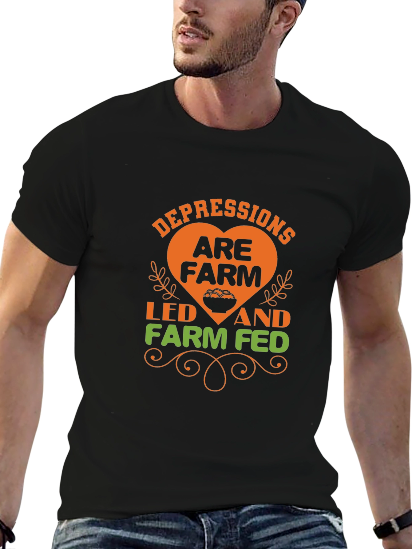 Farm Fed T-Shirt -  Depressions Are Farm Led