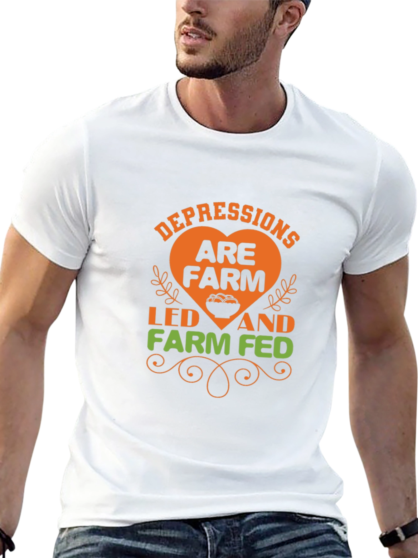 Farm Fed T-Shirt -  Depressions Are Farm Led