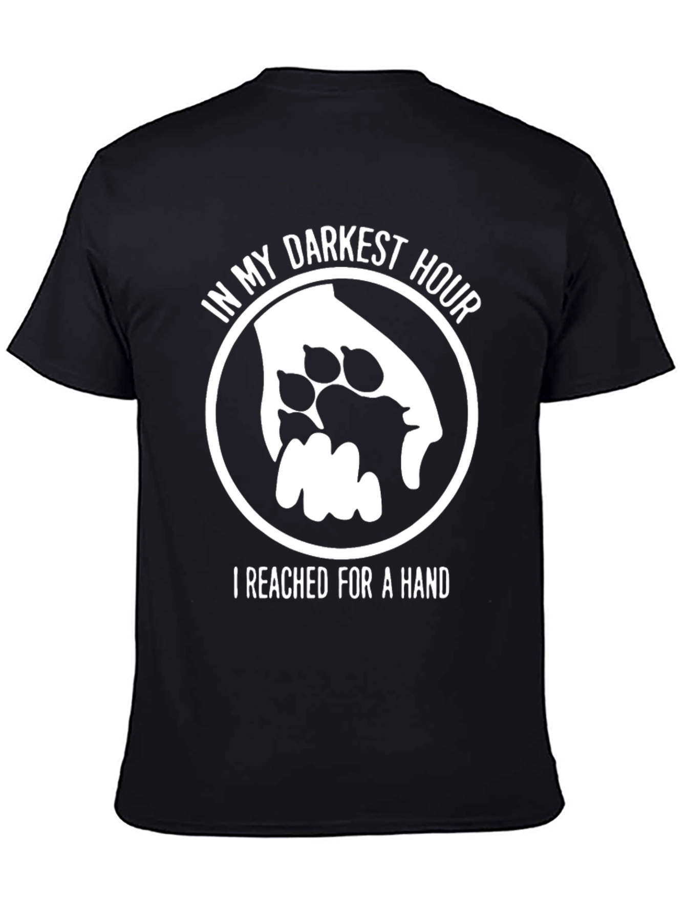Darkest Hour Dog Paw Hand T-Shirt