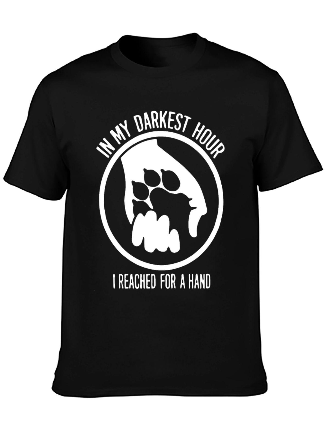 Darkest Hour Dog Paw Hand T-Shirt