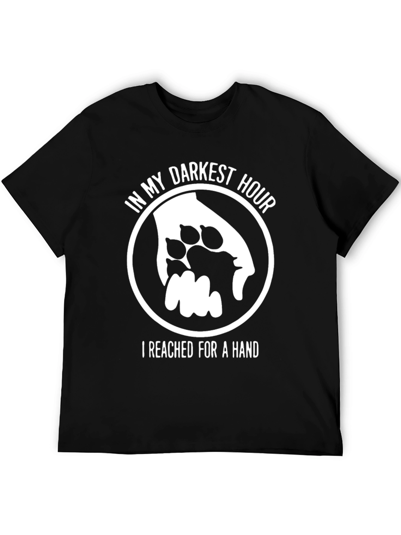 Darkest Hour Dog Paw Hand T-Shirt