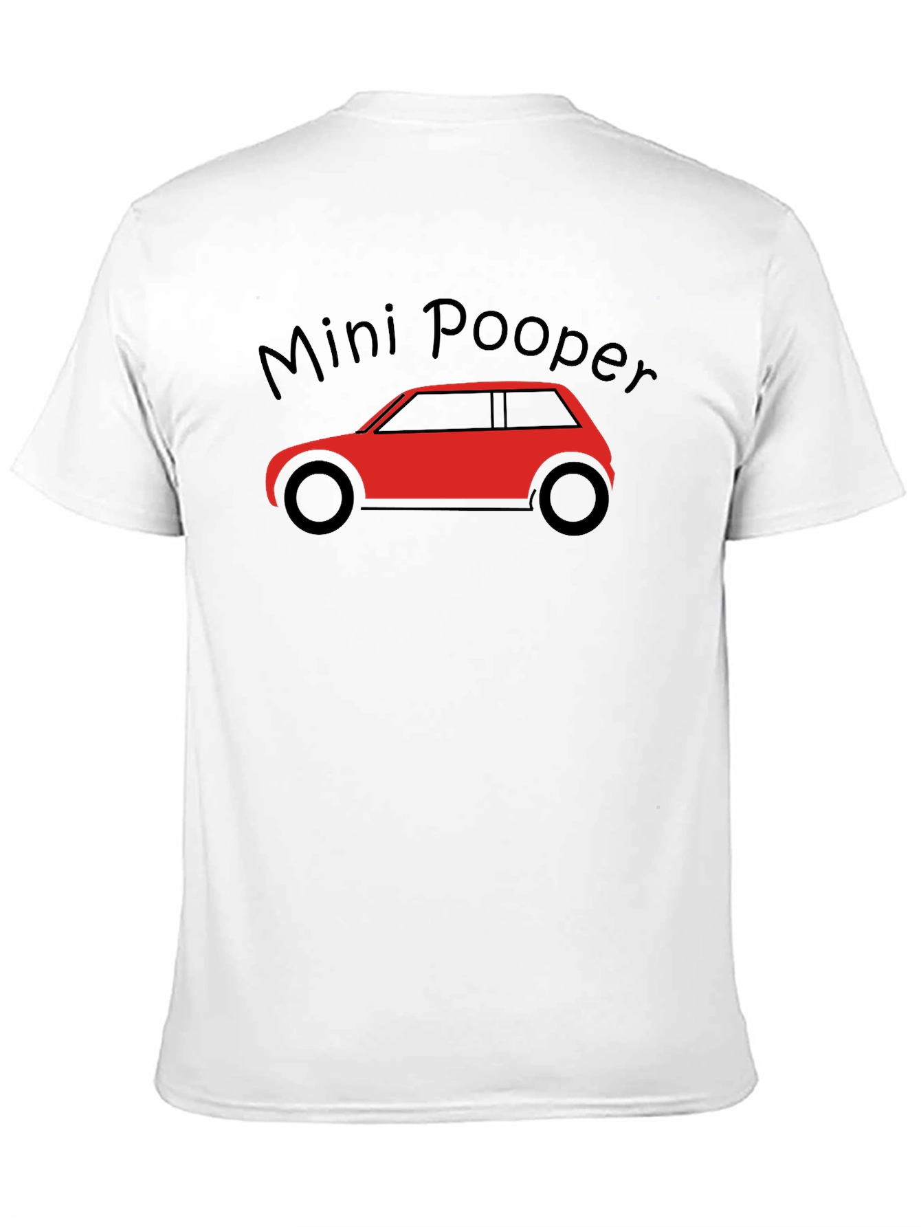 Mini Pooper Car Graphic Black T-Shirt