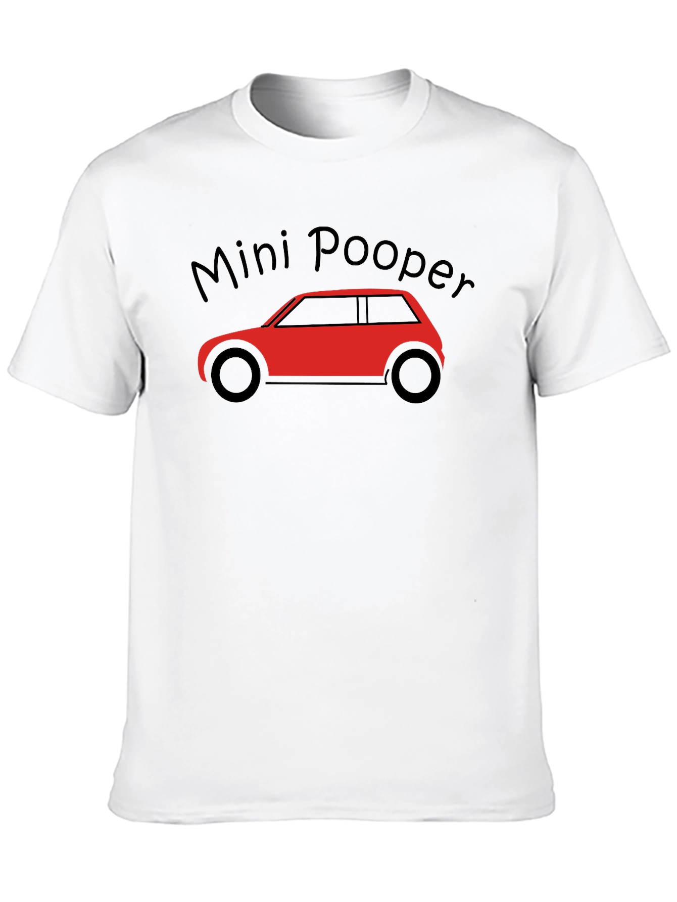 Mini Pooper Car Graphic Black T-Shirt