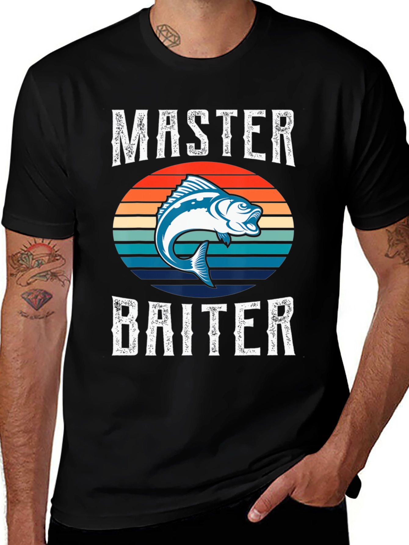 Master Baiter Fishing Graphic T-Shirt