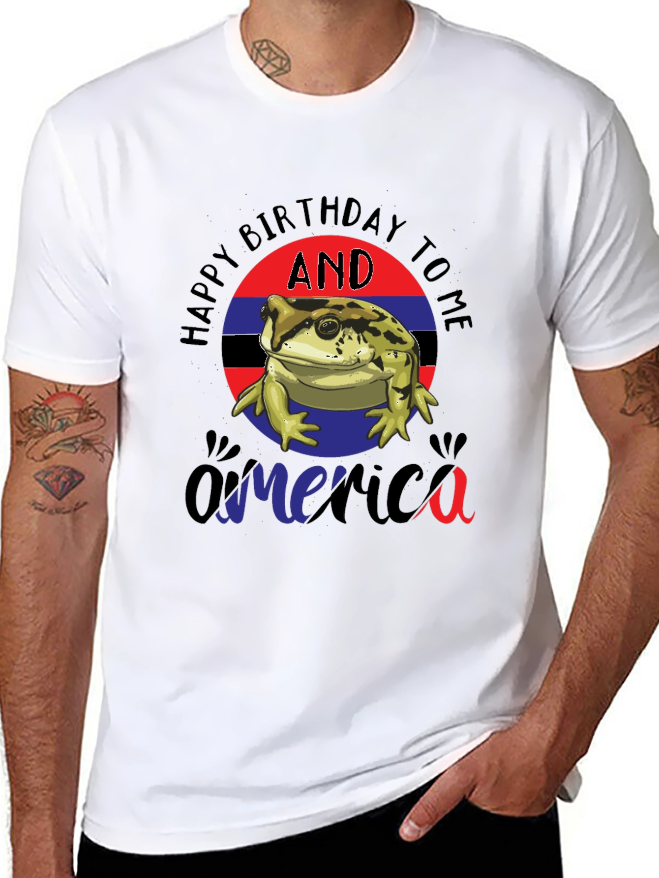 Happy Birthday America Frog T-Shirt