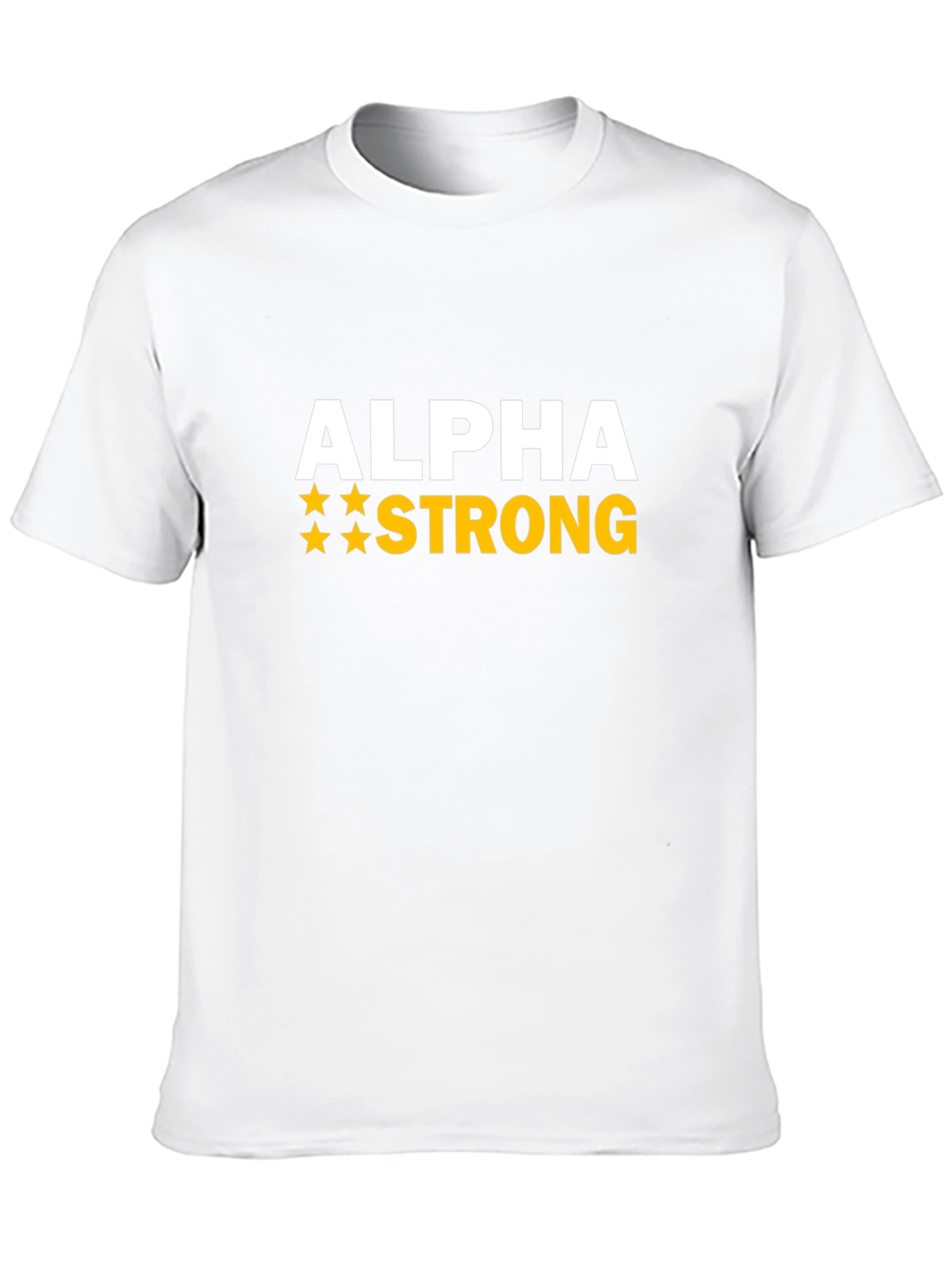Alpha Strong Graphic T-Shirt - Premium Cotton