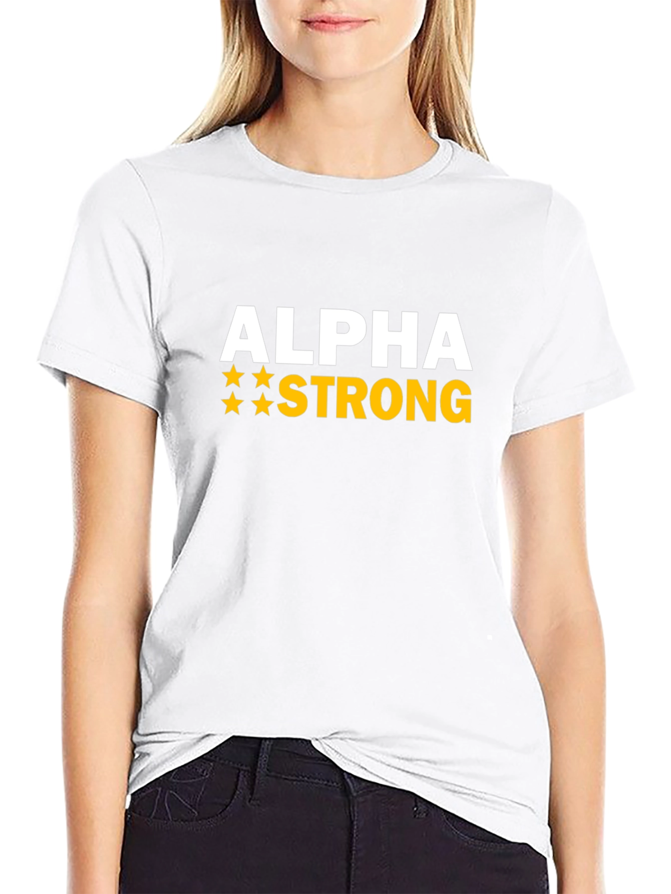 Alpha Strong Graphic T-Shirt - Premium Cotton