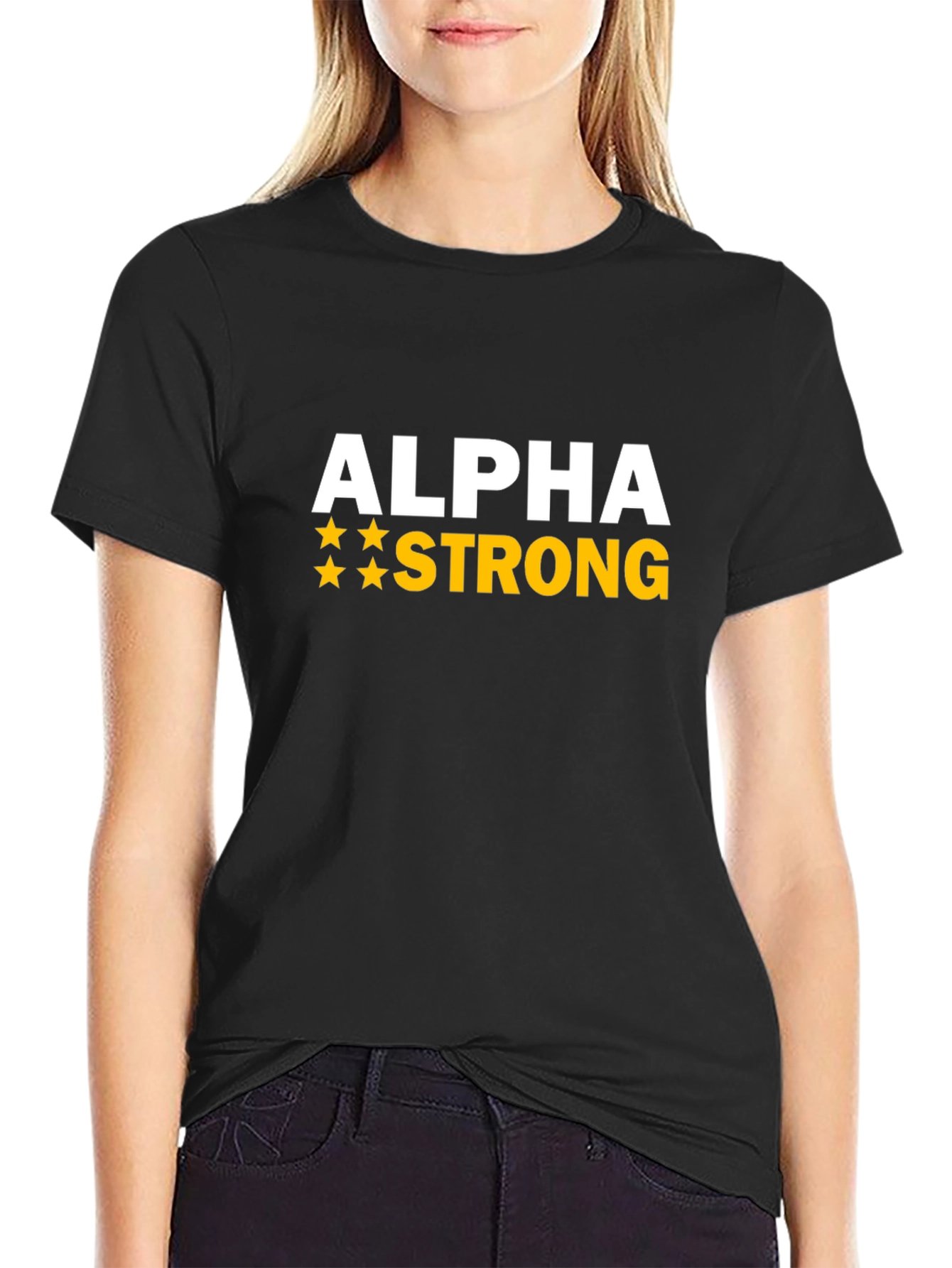 Alpha Strong Graphic T-Shirt - Premium Cotton