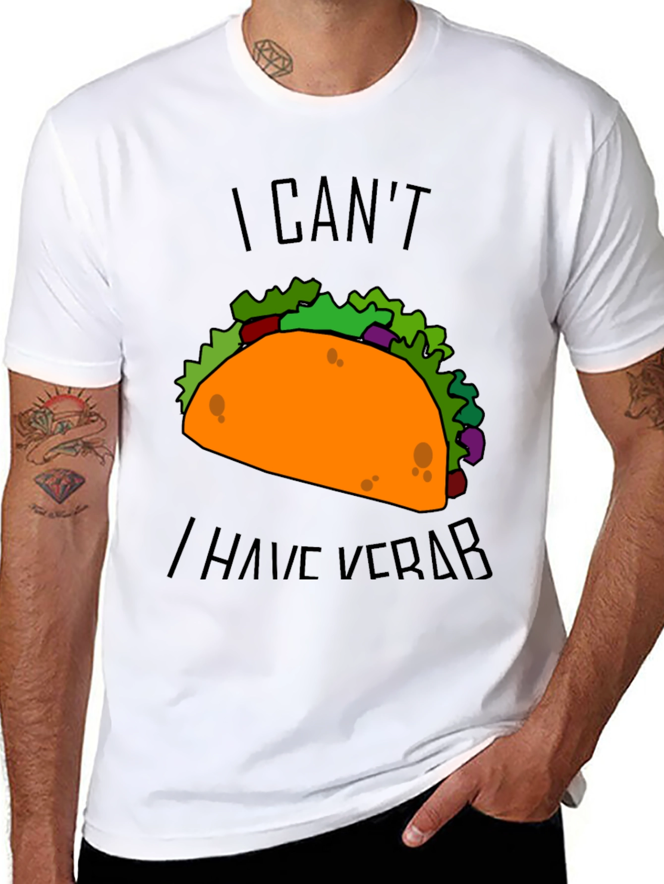 Taco I Cant I Have Verb Graphic T-Shirt