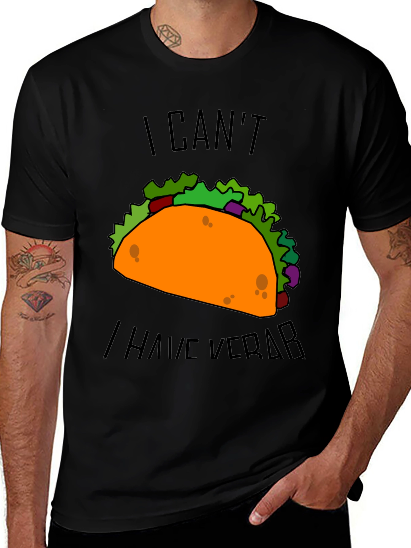 Taco I Cant I Have Verb Graphic T-Shirt