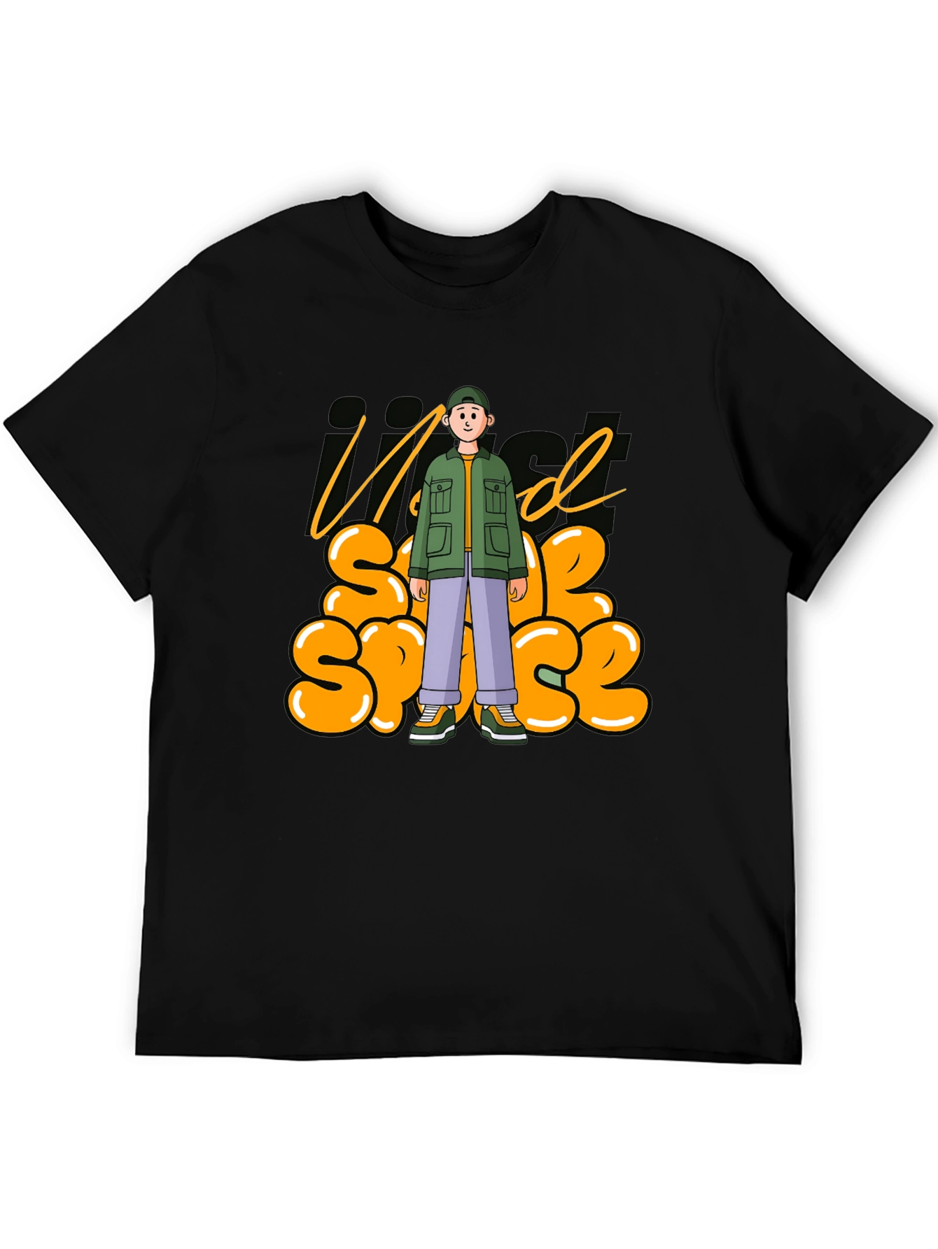 Trendy Just Need Some Space Black T-Shirt