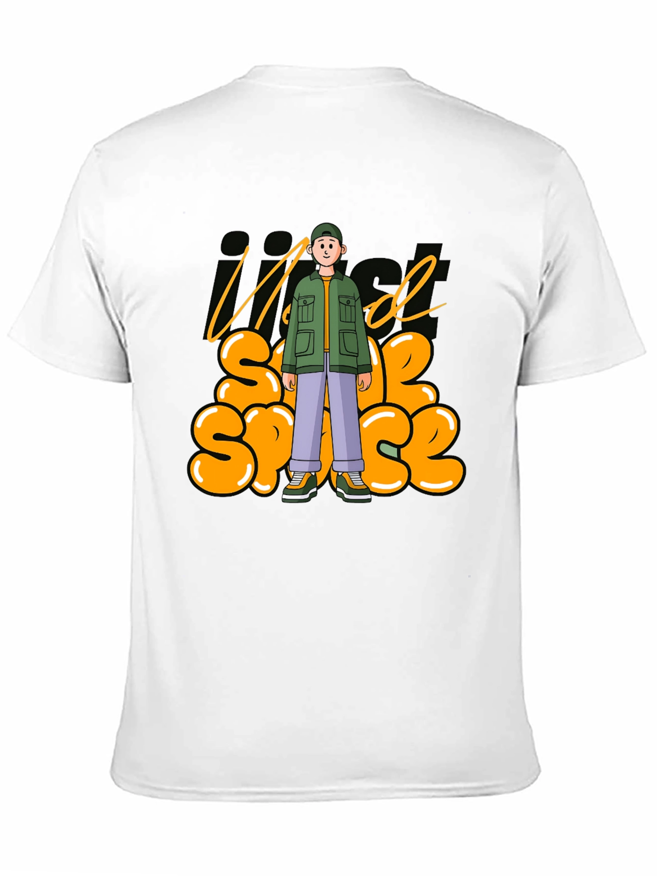 Trendy Just Need Some Space Black T-Shirt