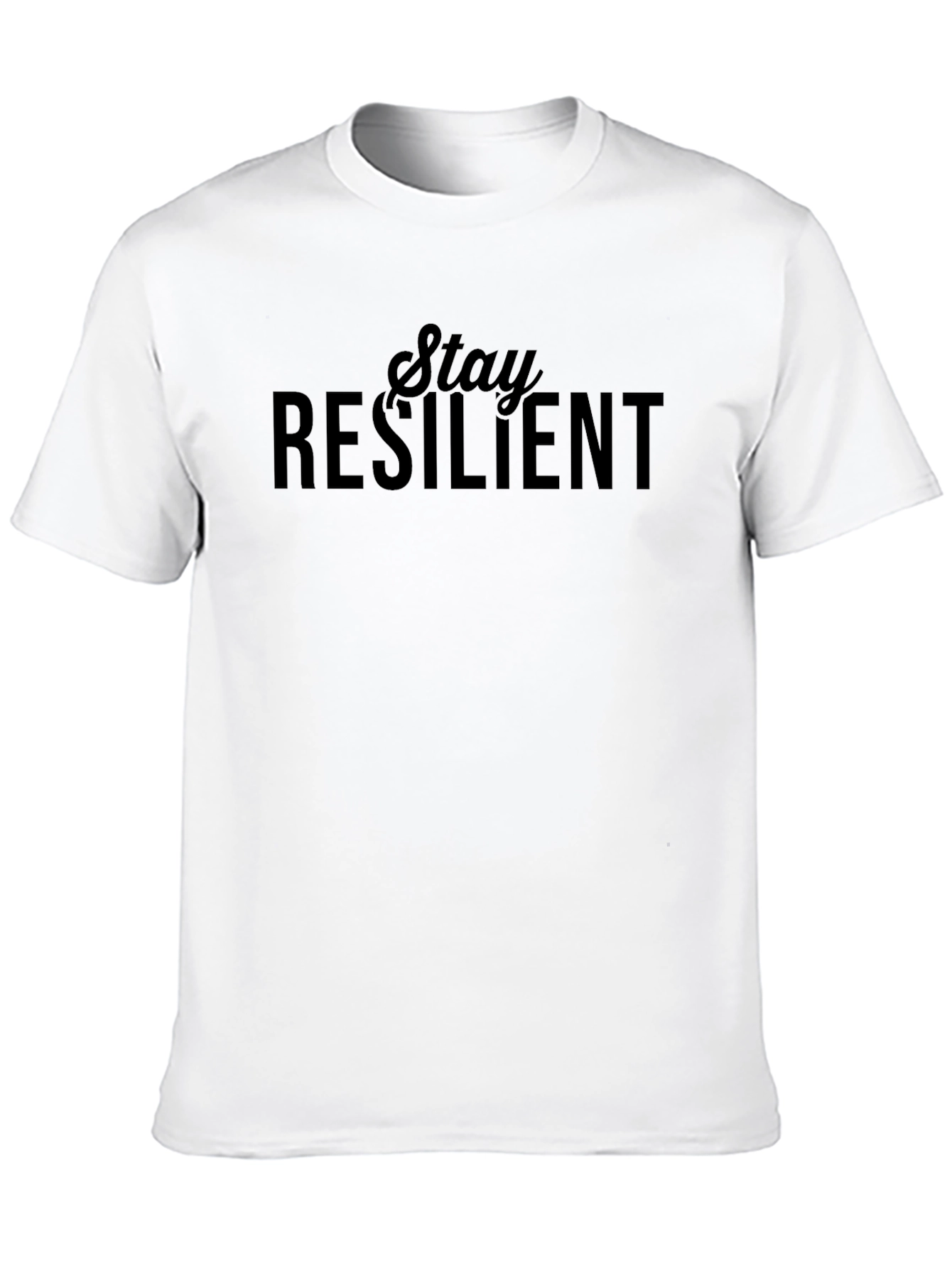 Stay Resilient Black T-Shirt - Motivational Graphic Tee