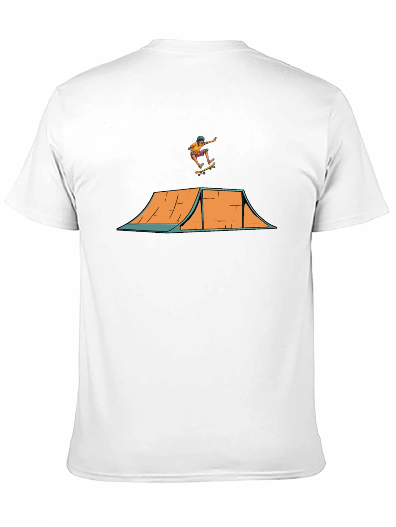 Skate Ramp Tee - Black Cotton Graphic T-Shirt