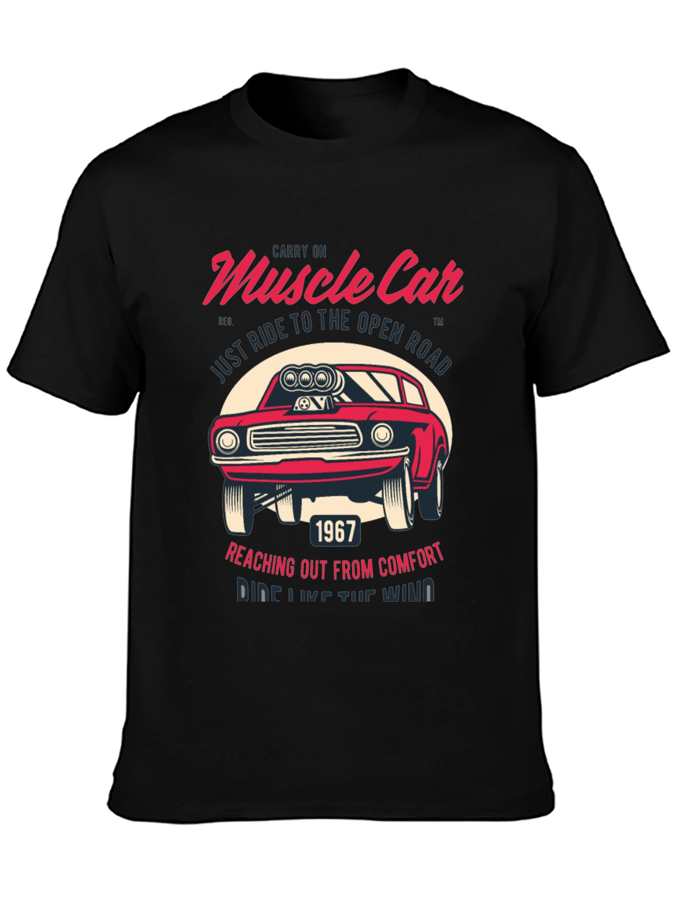 Muscle Car Graphic T-Shirt - Ride Like the Wind!