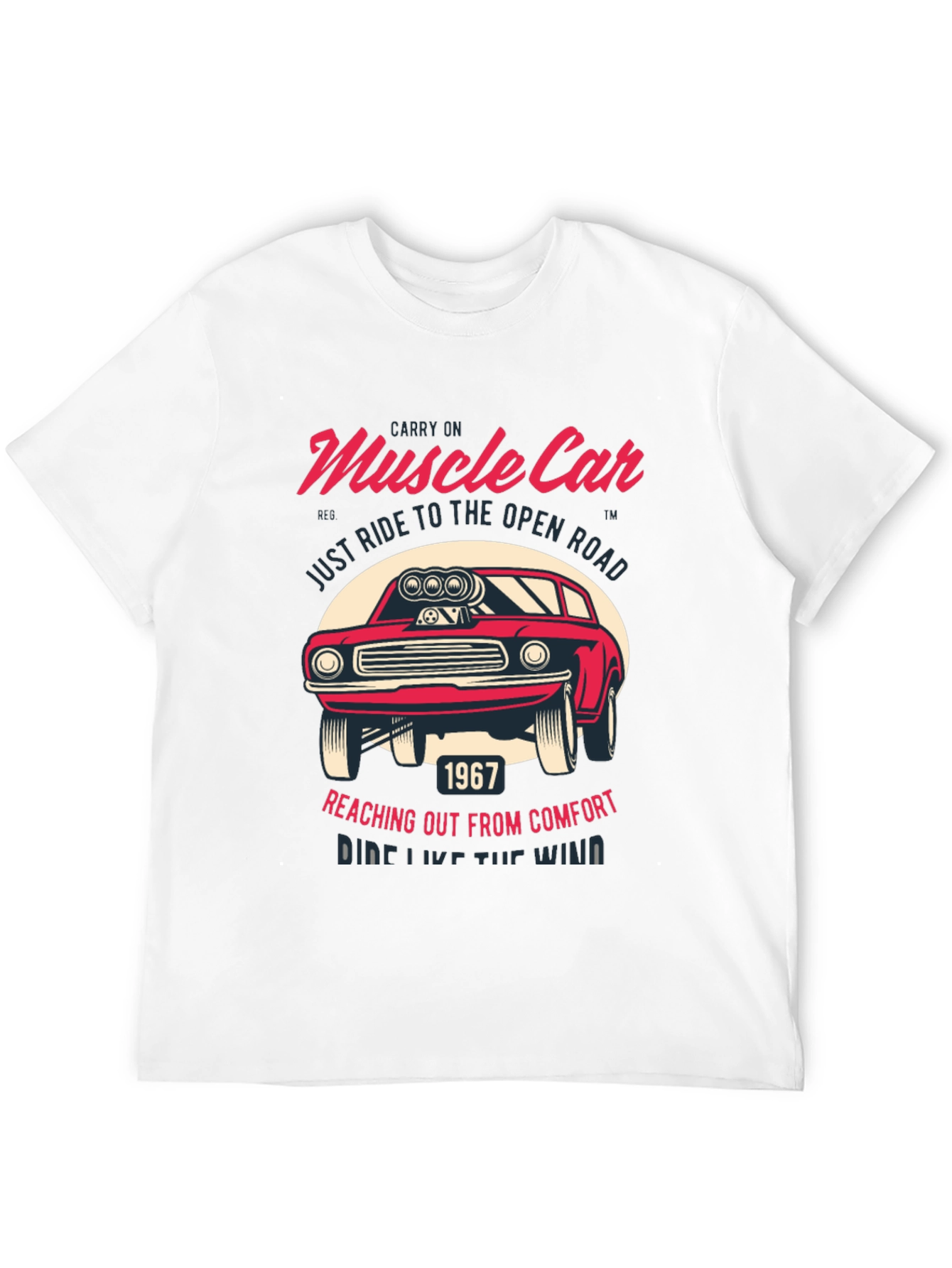 Muscle Car Graphic T-Shirt - Ride Like the Wind!