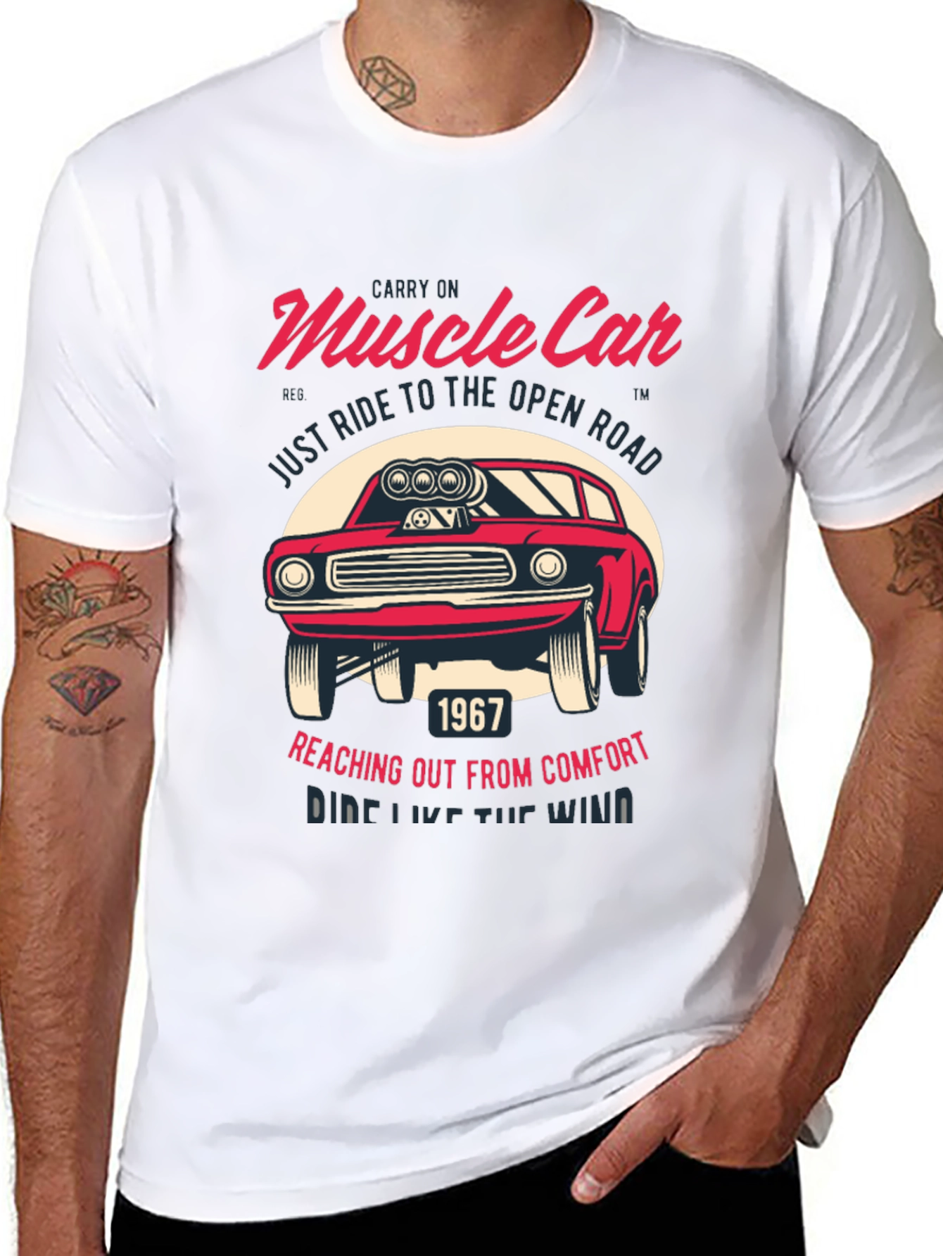 Muscle Car Graphic T-Shirt - Ride Like the Wind!