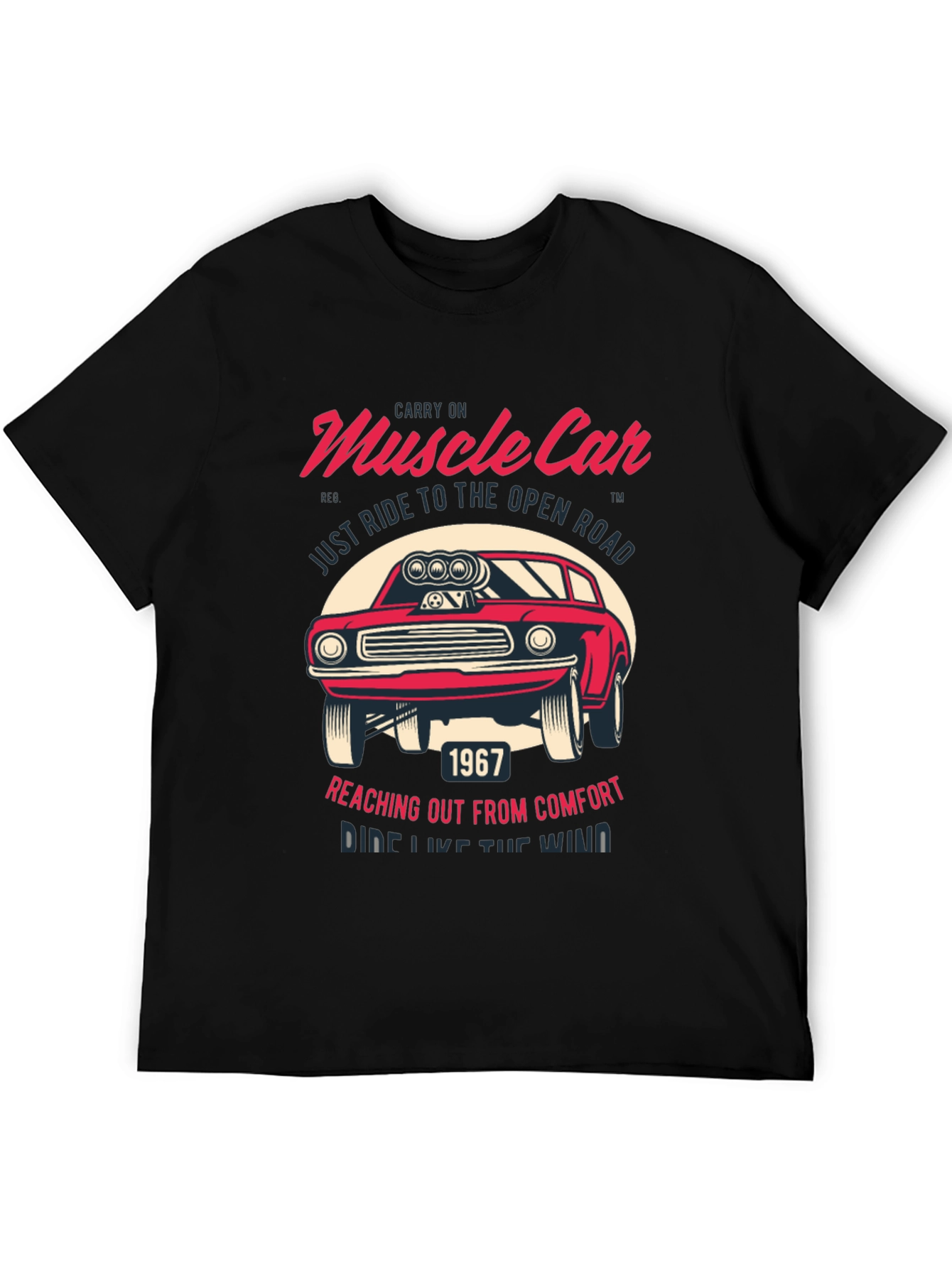 Muscle Car Graphic T-Shirt - Ride Like the Wind!
