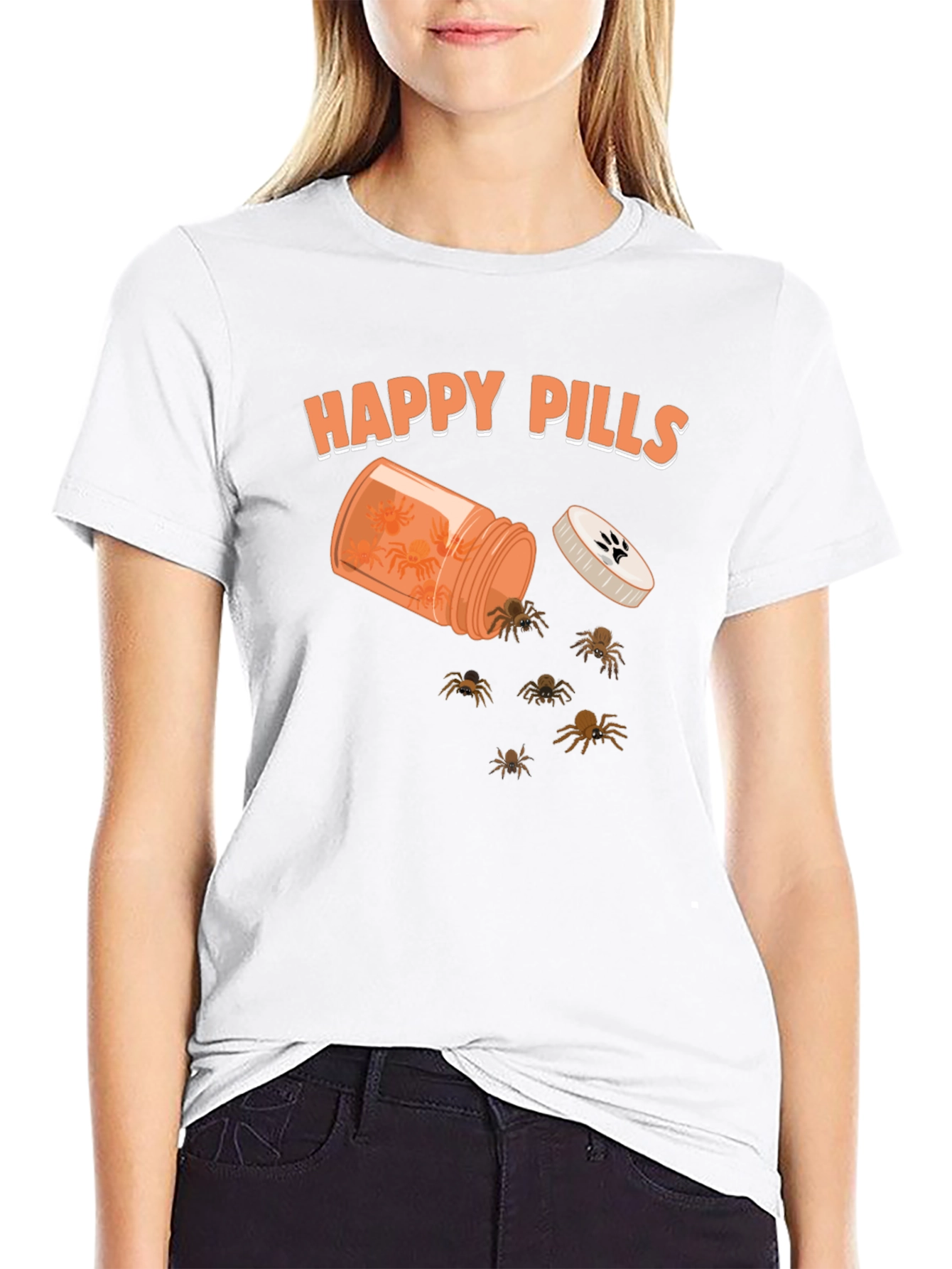 Happy Pills Spider Graphic Tee