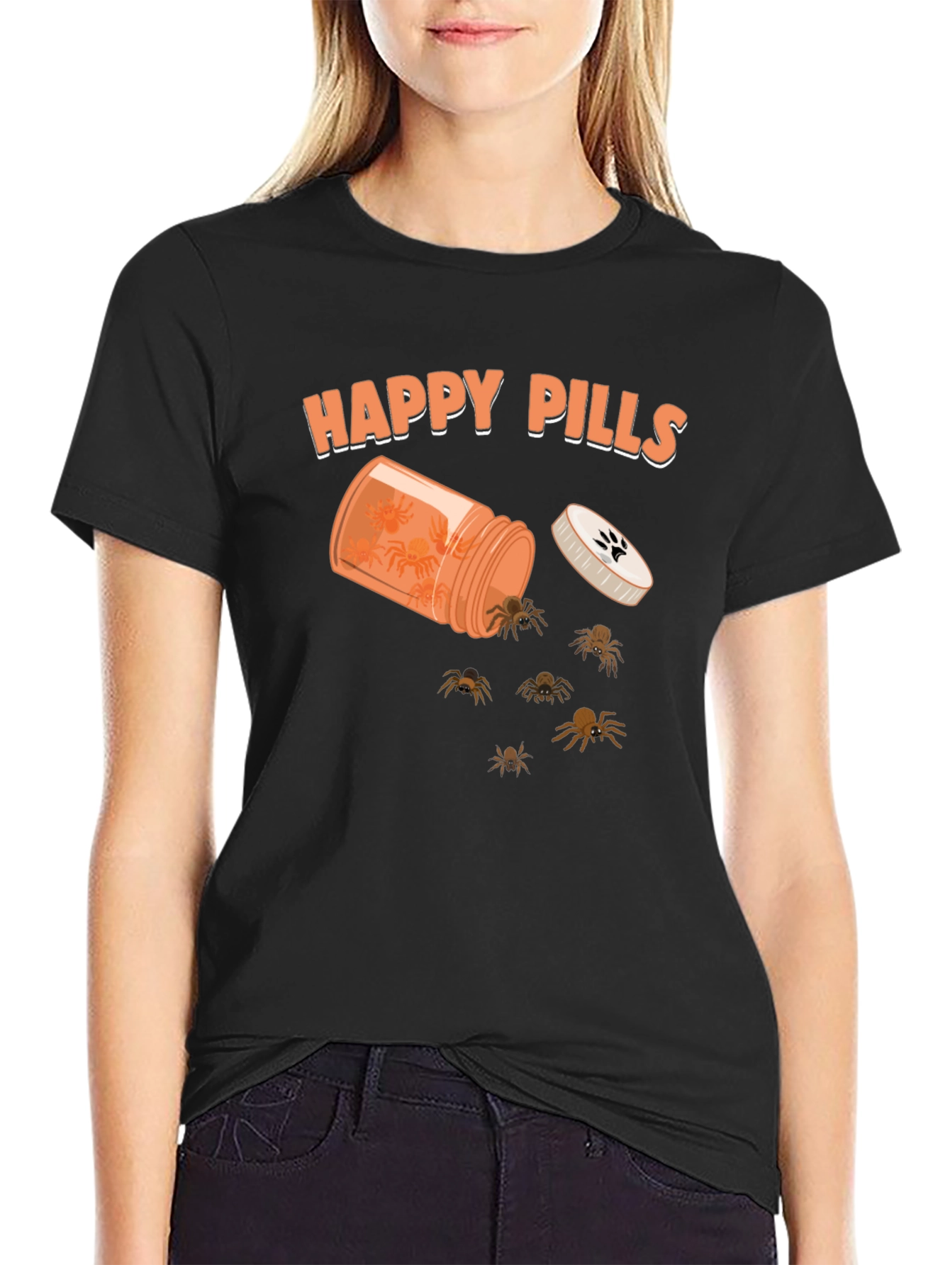 Happy Pills Spider Graphic Tee