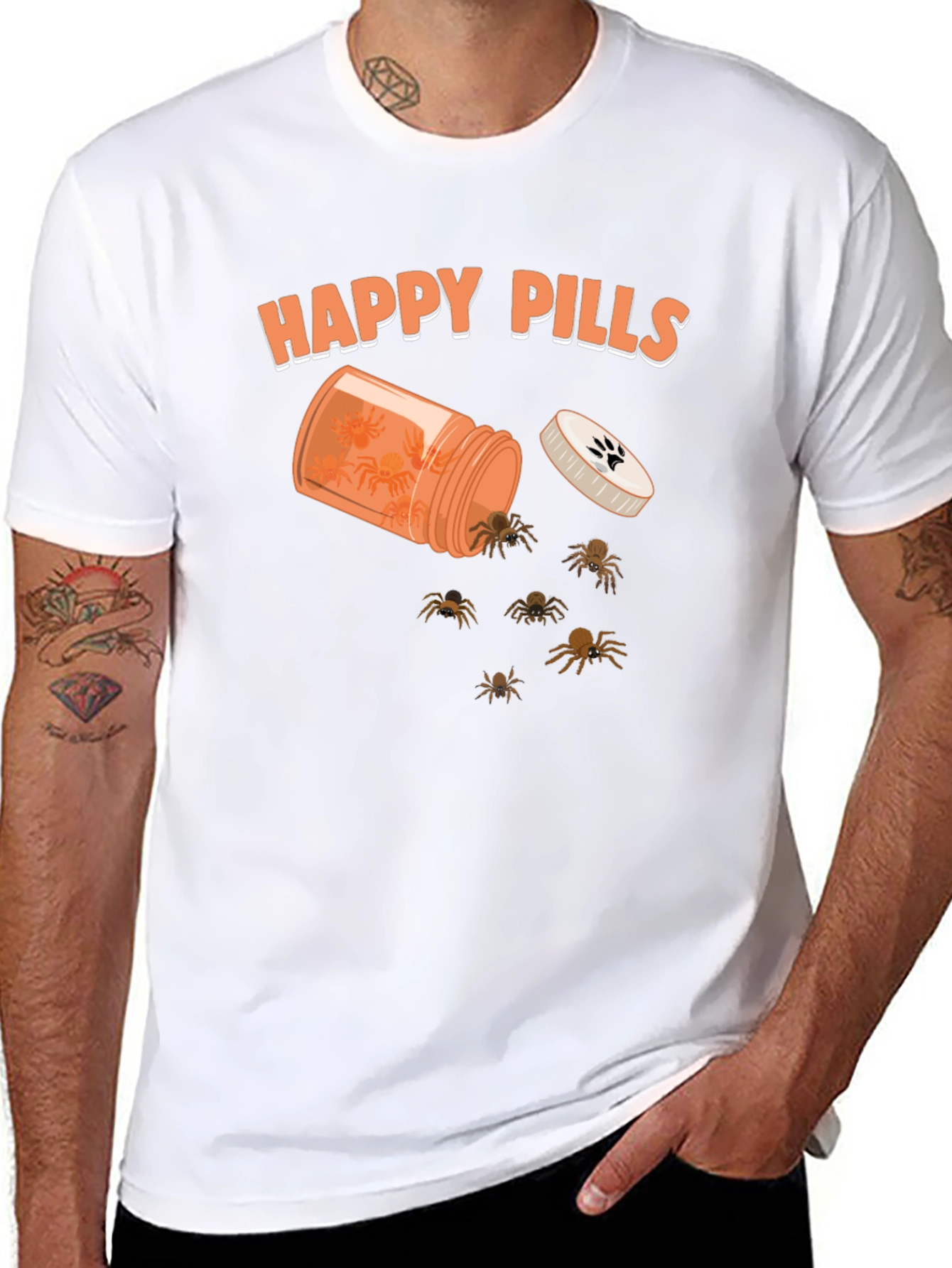 Happy Pills Spider Graphic Tee