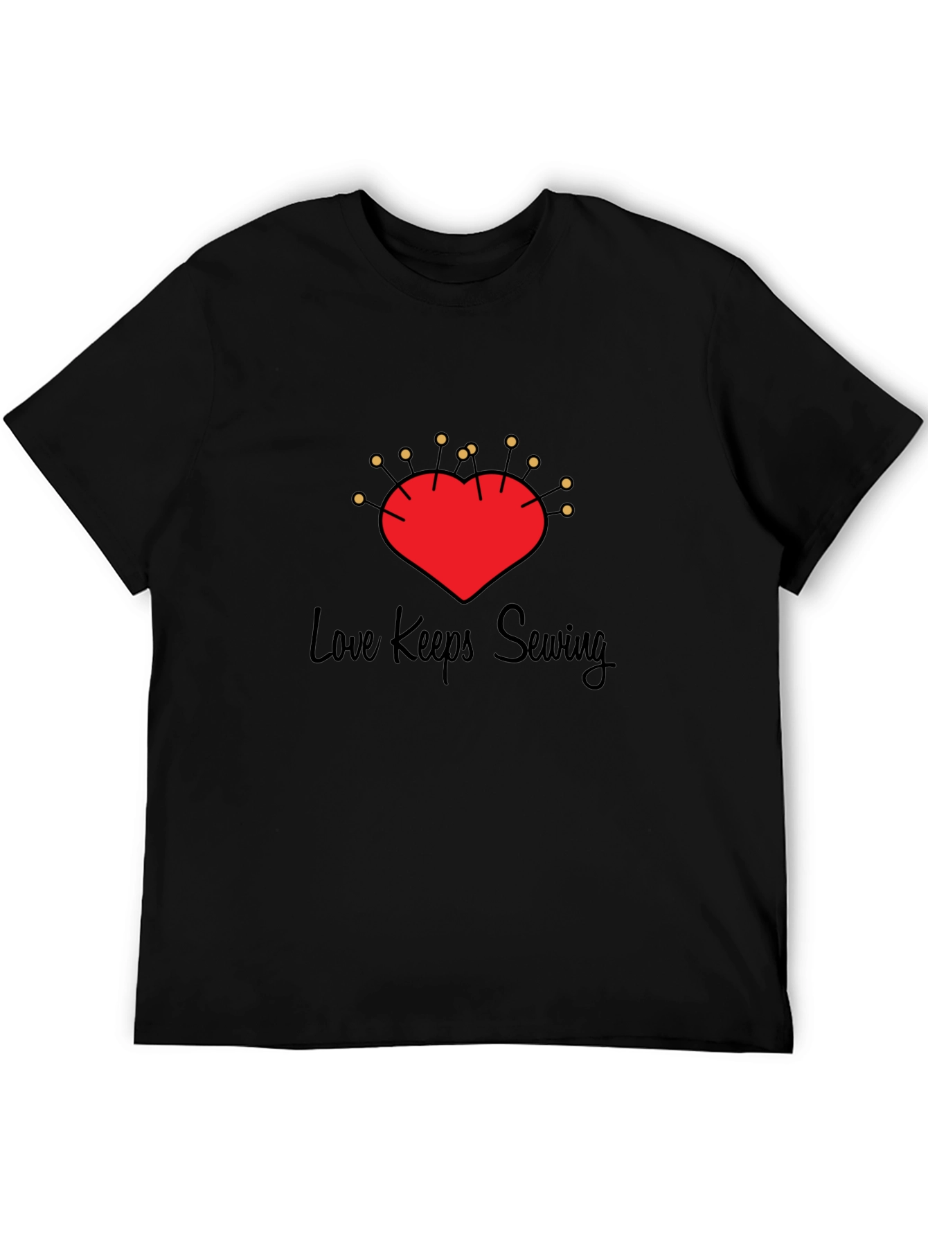 Love Sewing Heart Pin Cushion T-Shirt