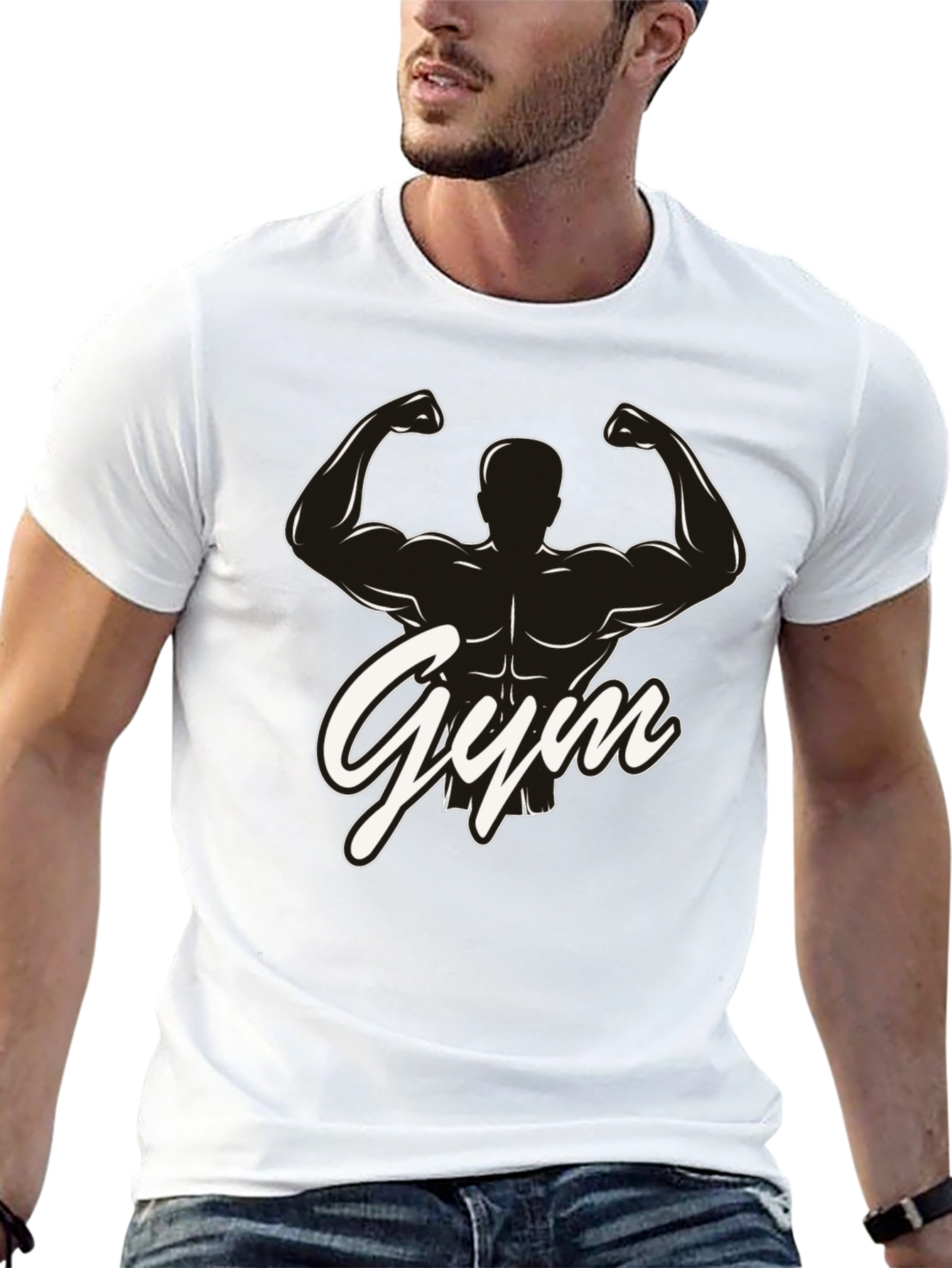 Gym Silhouette Graphic T-Shirt