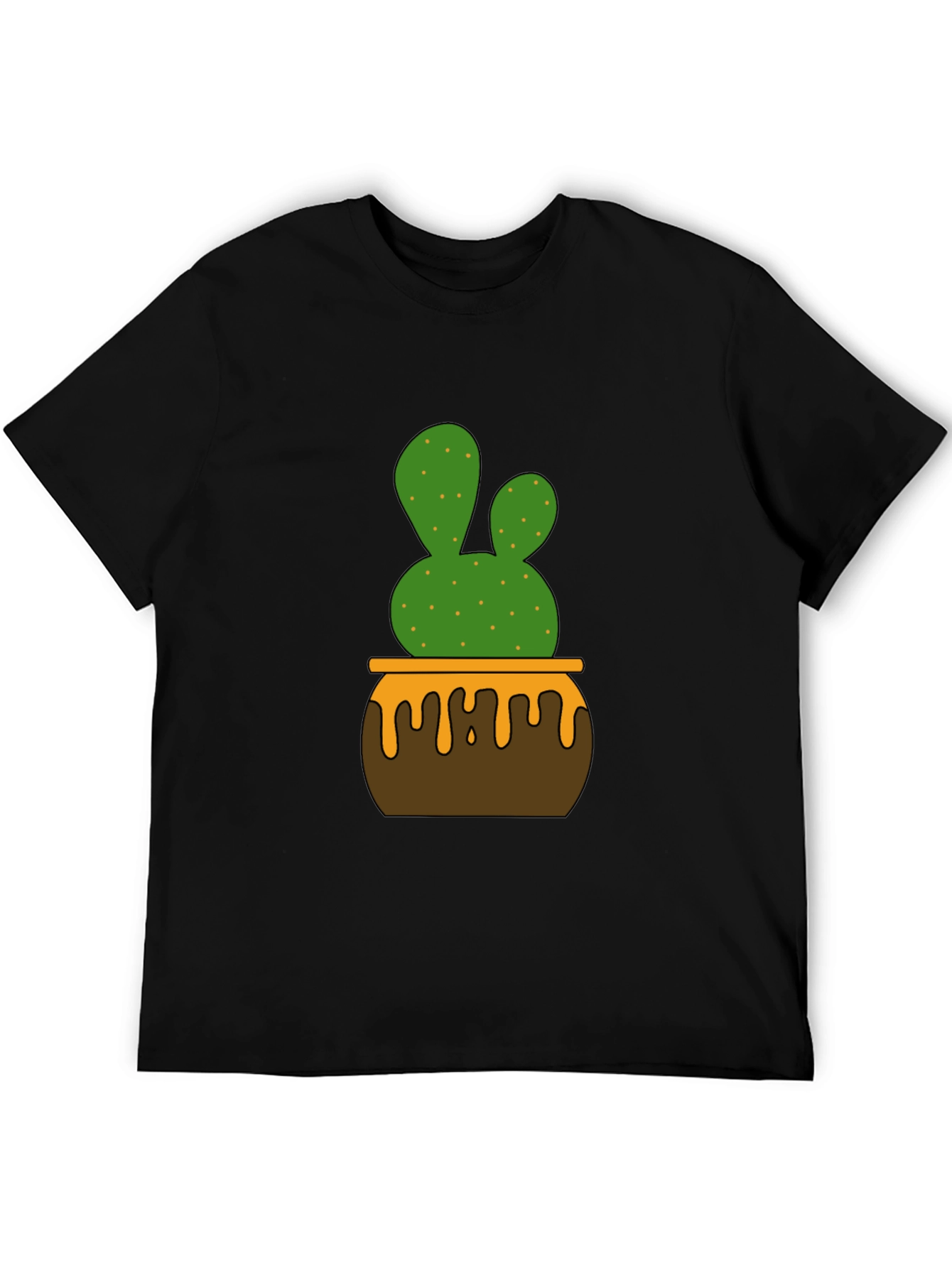 Cactus in Pot Graphic Tee - Stylish Unisex T-Shirt